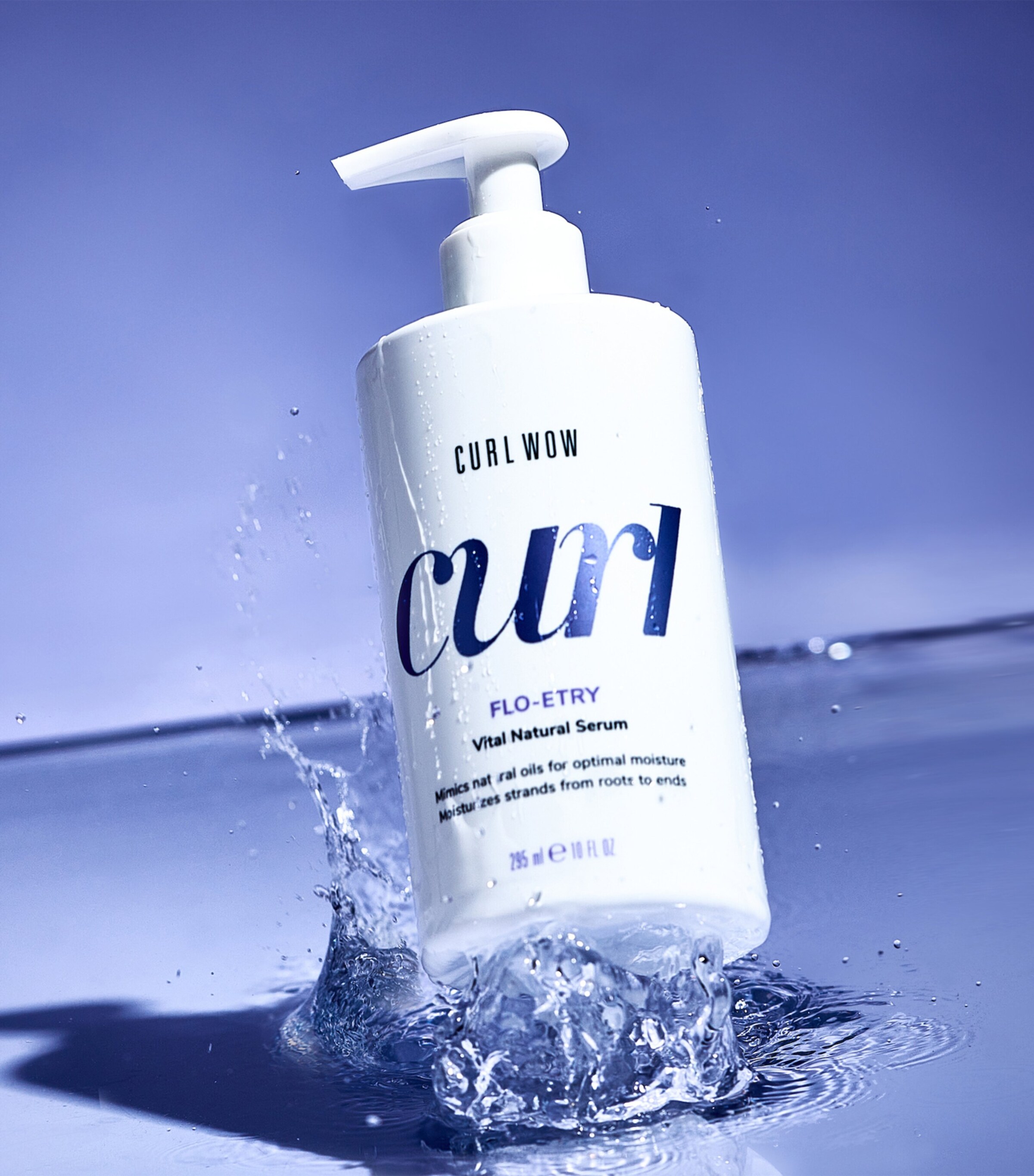 Curl Wow Flo-etry Vital Natural Curly Hair Serum (295ml) NO COLOUR Image 2