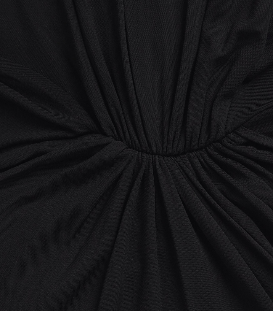 ESSE Studios Womens Cape-Detail Solina Maxi Dress Black Image 6