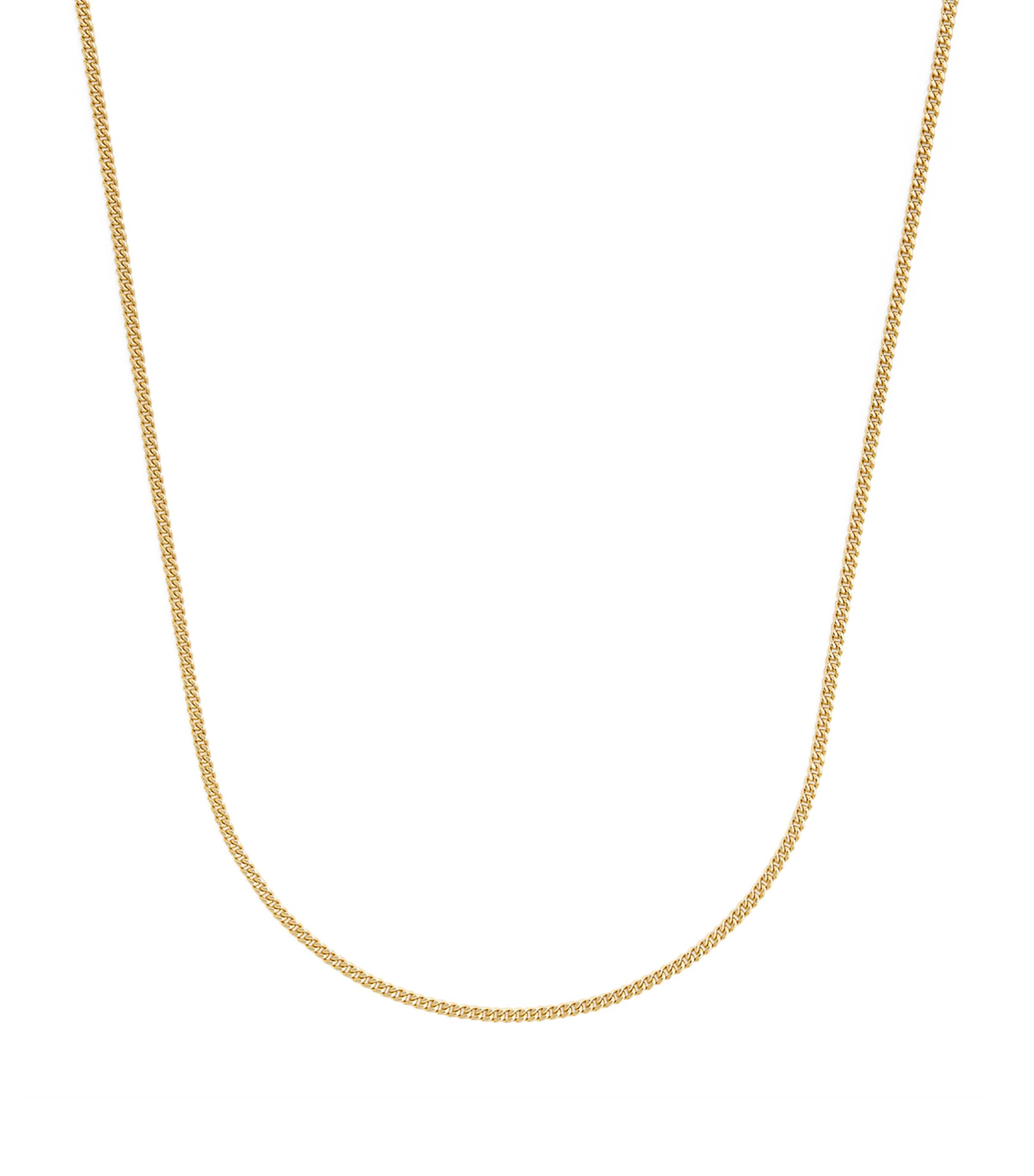 Shop Jade Trau Small Yellow Gold Curb-link Chain Necklace