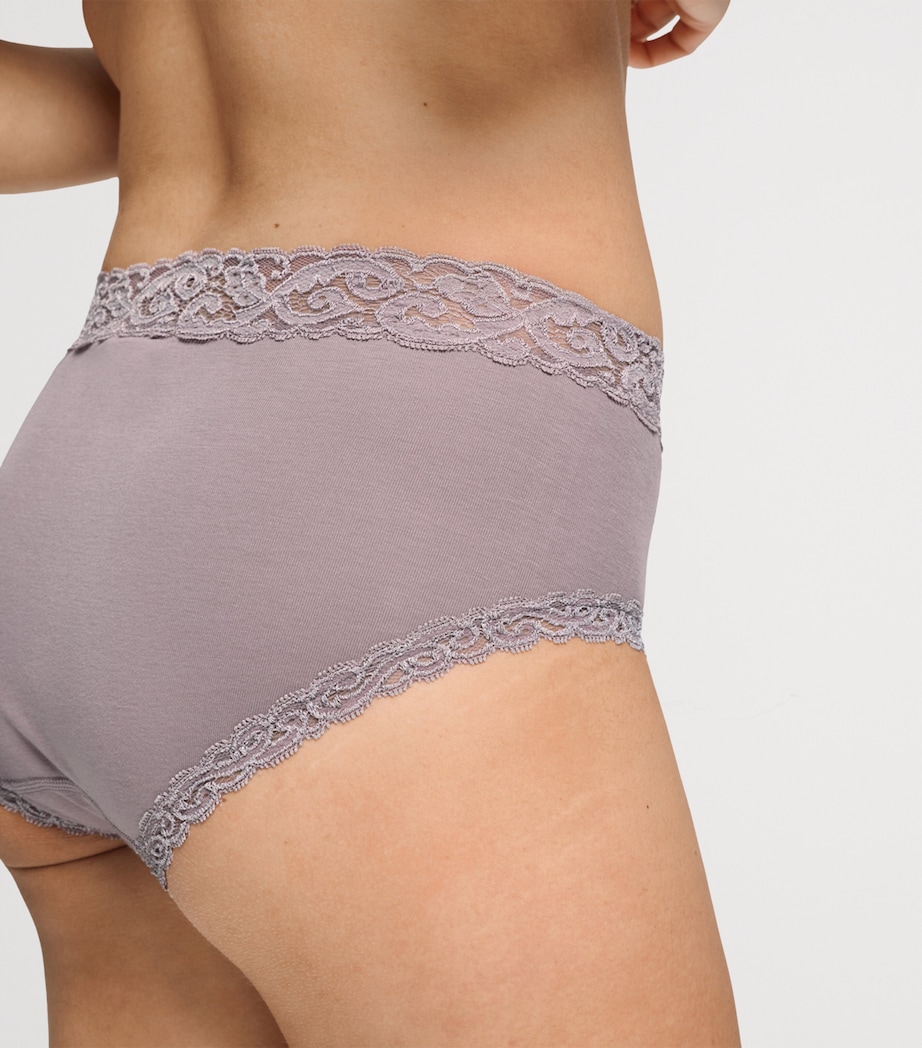 Hanro Womens Moments Maxi Briefs Stormy Rose Image 6