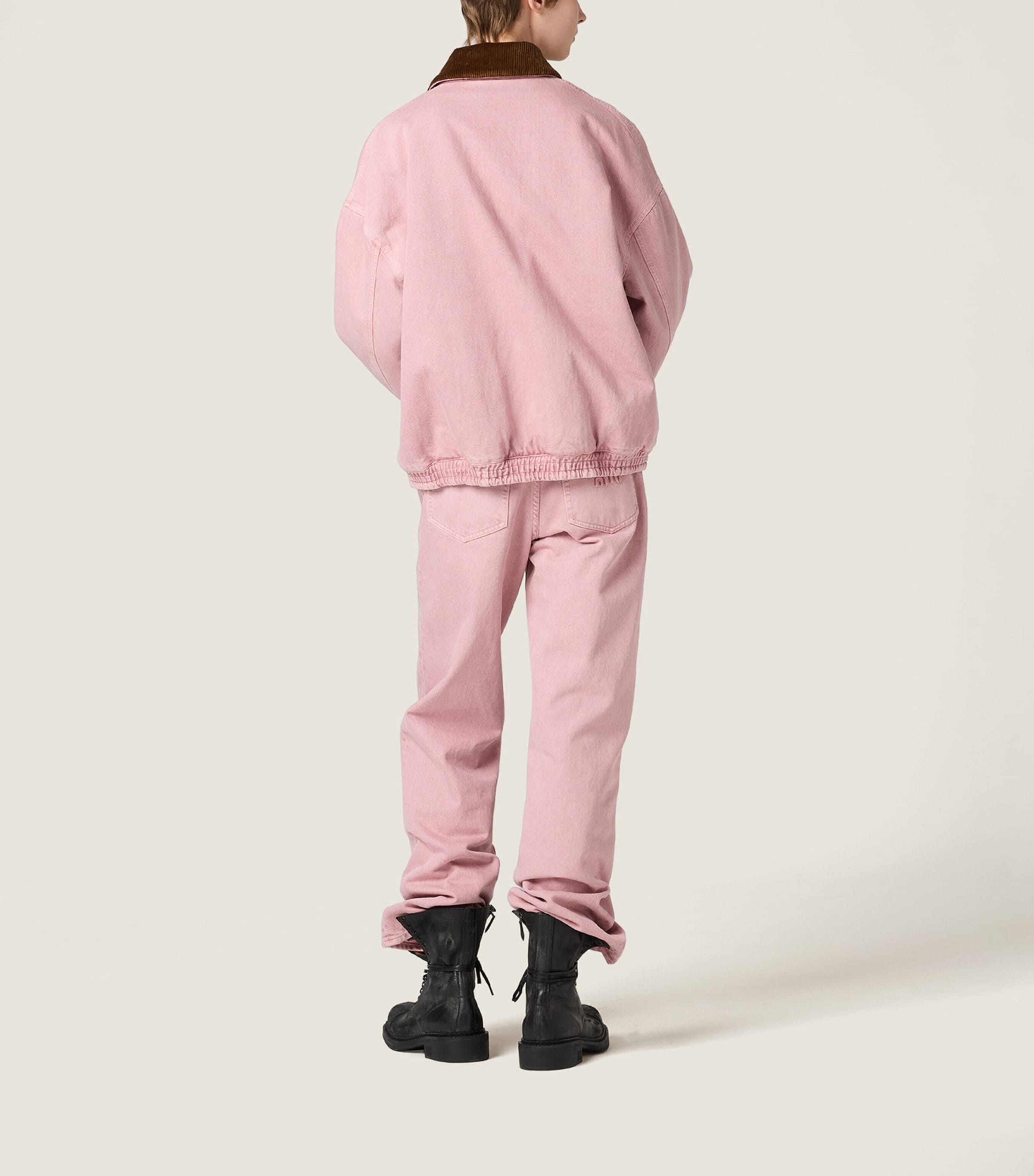 Logo Padded Denim Jacket F0028 Image 3