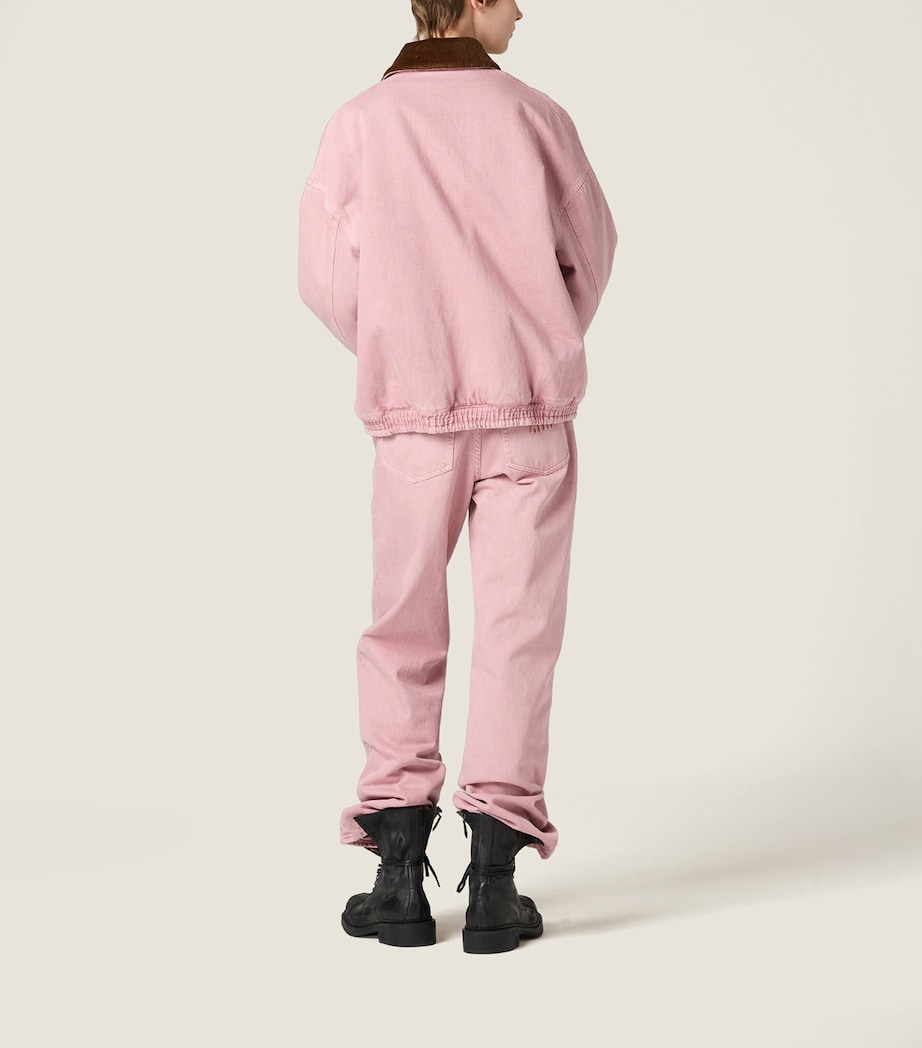 Logo Padded Denim Jacket F0028 Image 3