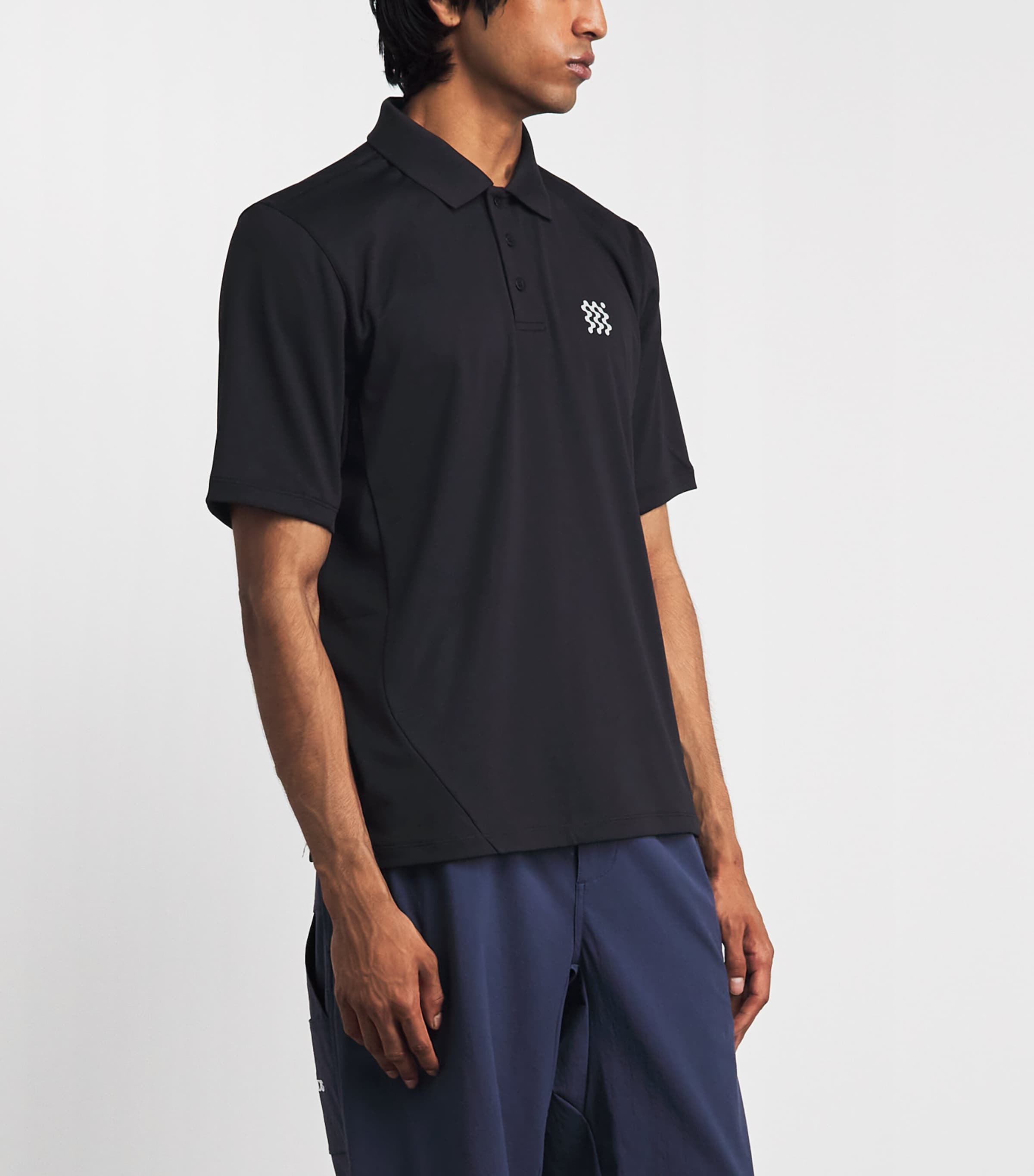 Manors Mens Course Polo Shirt Black Image 4