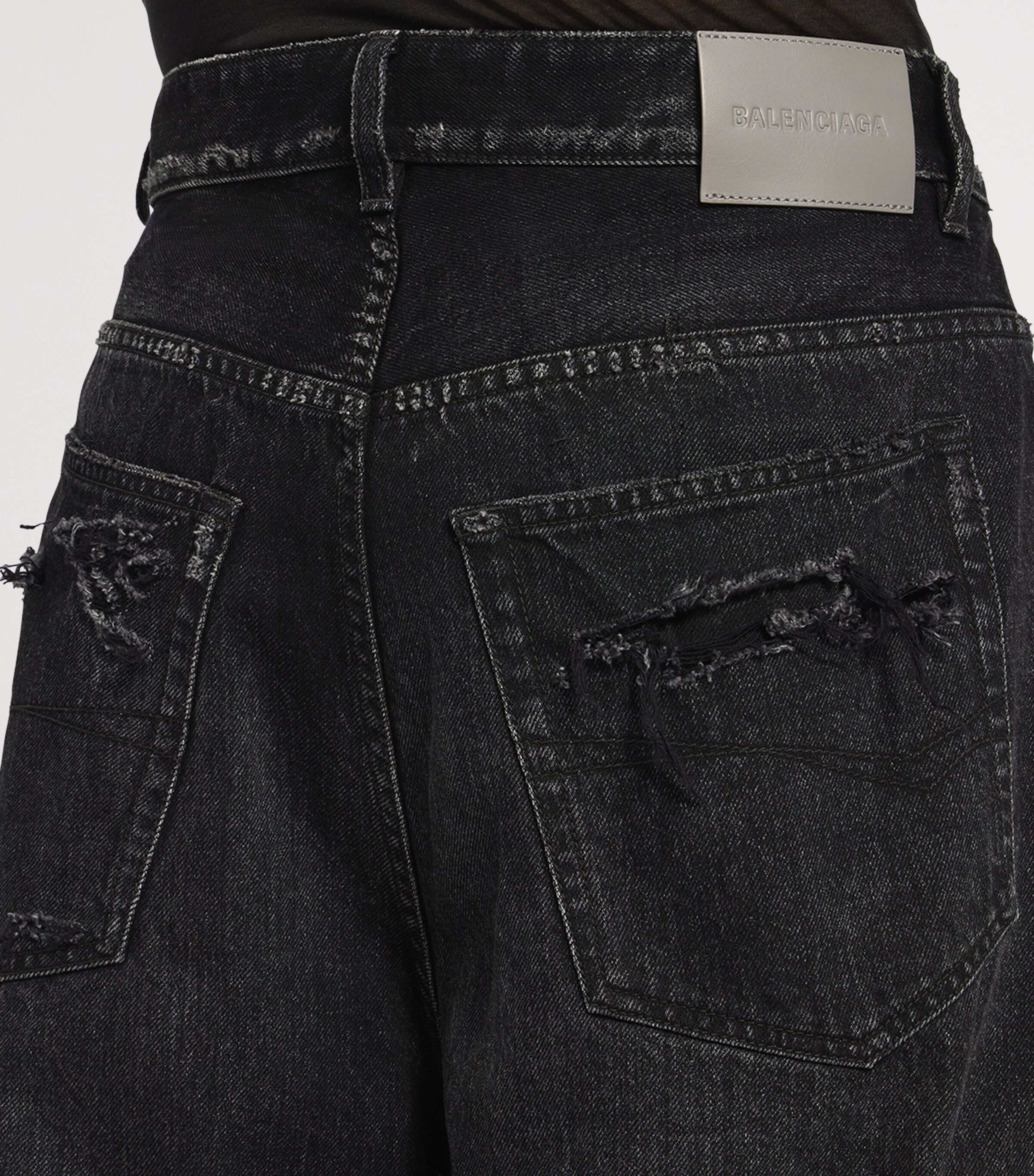 Balenciaga Mens Round-Fit Jeans Image 6