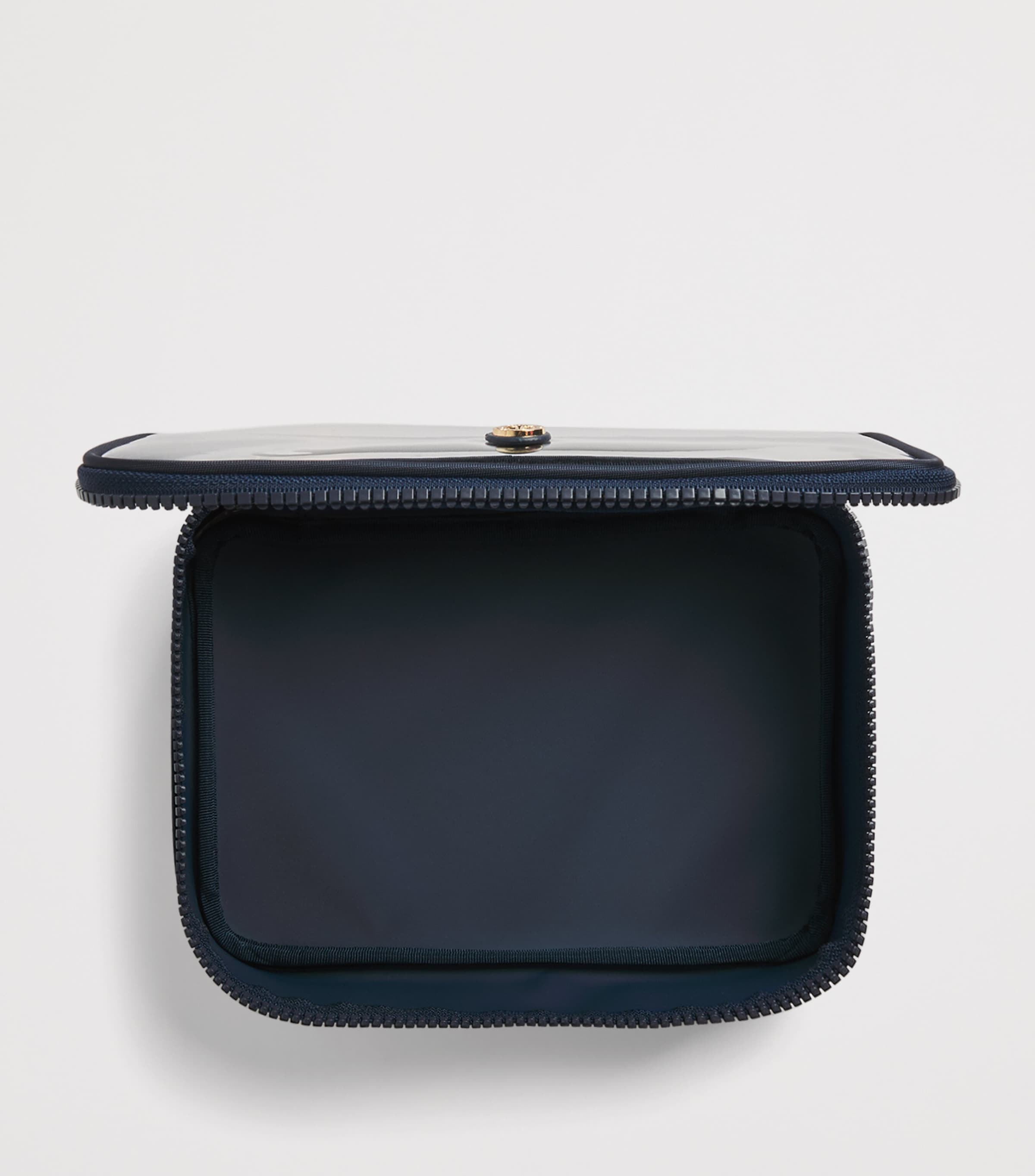 Harrods Clear Cosmetic Bag Navy Image 3