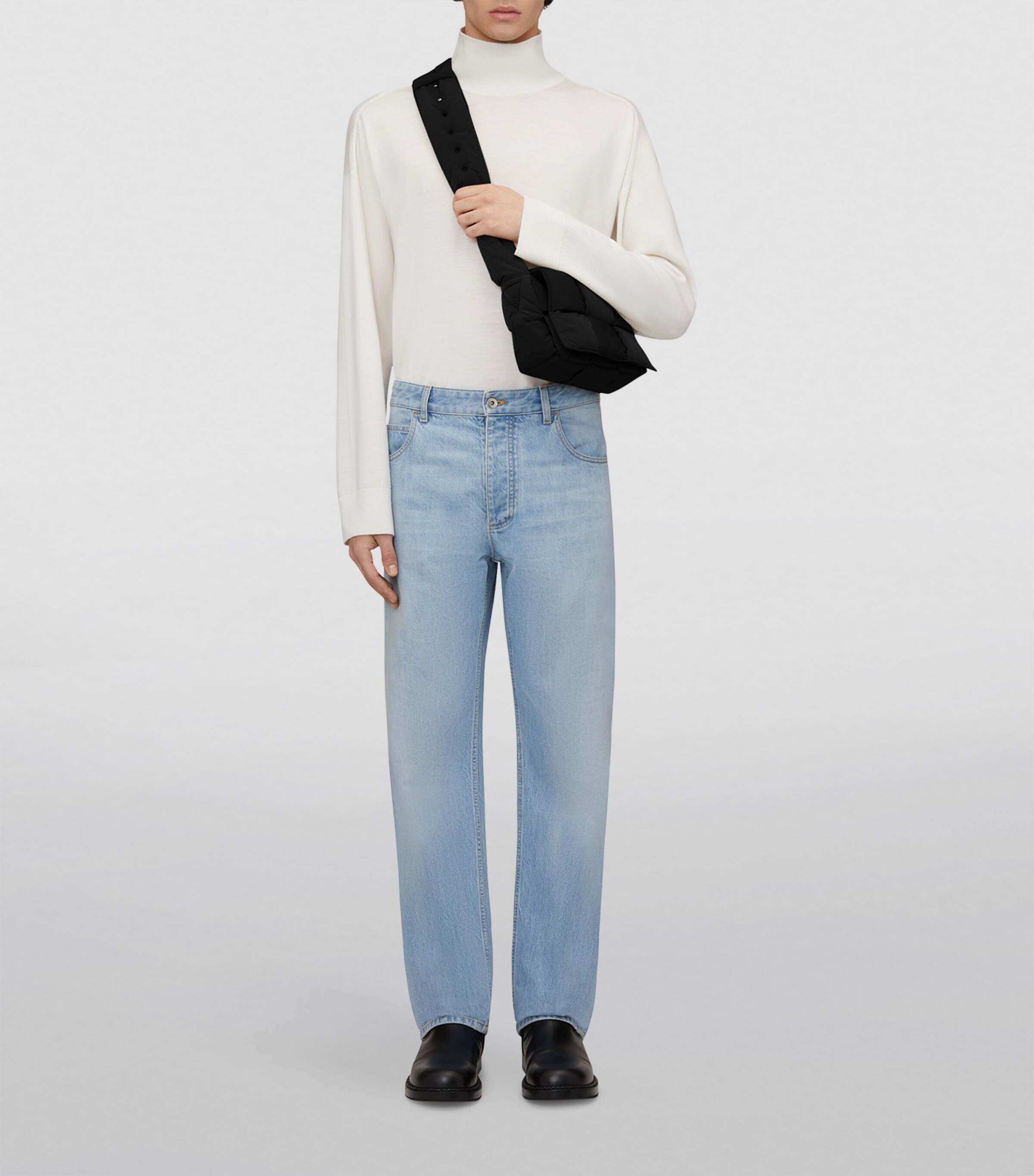 Bottega Veneta Padded Tech Cassette Cross-Body Bag Black Silver Image 4