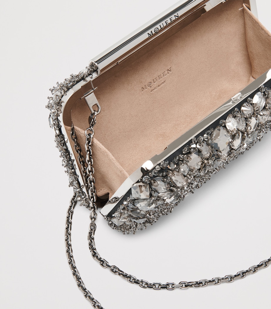 Leather T-Bar Box Clutch Bag 1402 Image 5