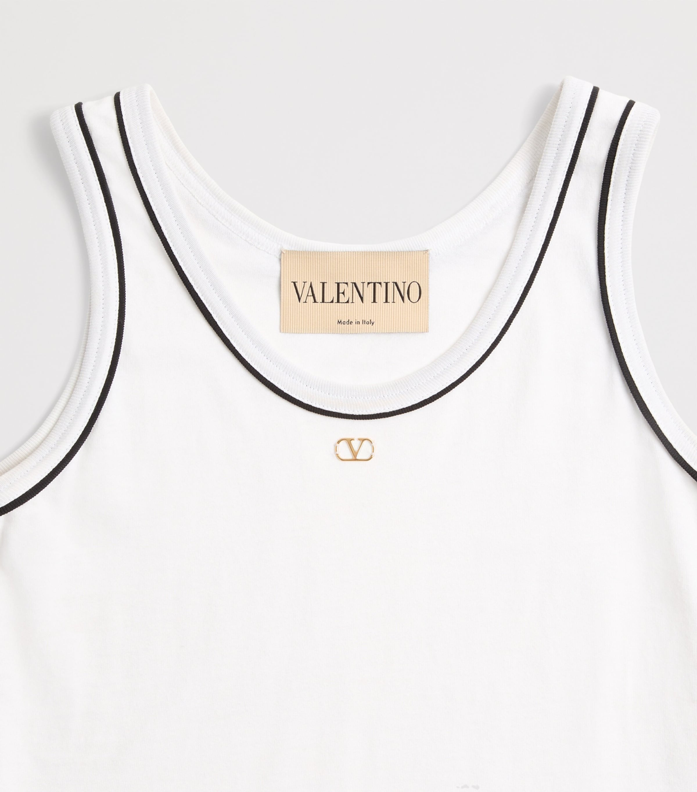Valentino Womens Cotton VLogo Tank Top Image 8