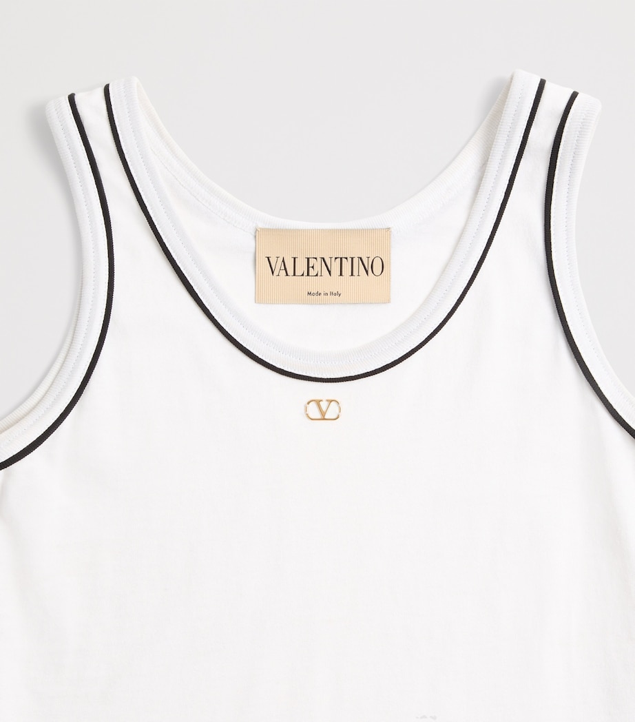 Valentino Womens Cotton VLogo Tank Top Image 8