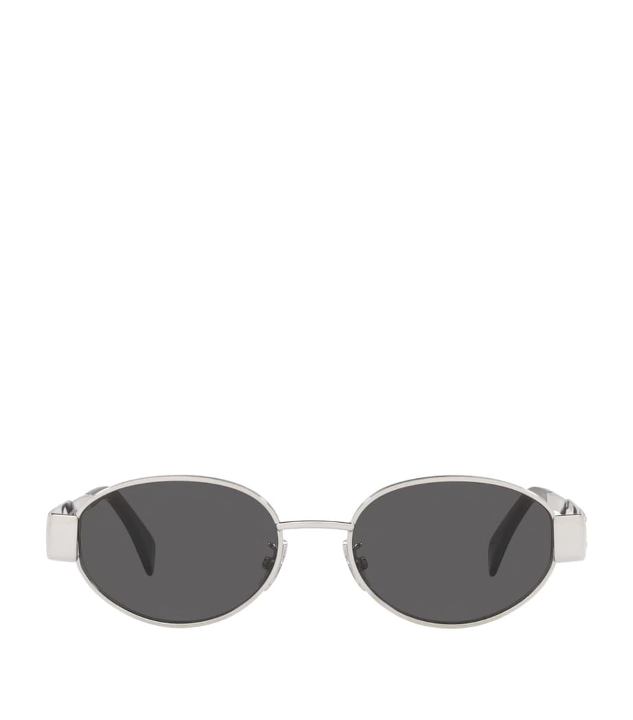 Celine Metal Triomphe Oval Sunglasses Image 1