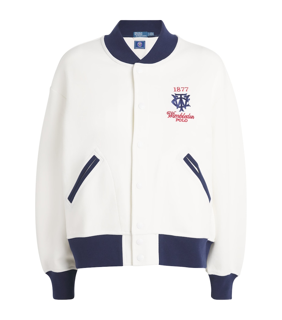 Polo Ralph Lauren Womens x Wimbledon Logo Bomber Jacket White Image 1