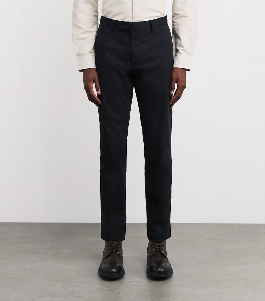Polo Ralph Lauren Mens Stretch-Cotton Slim Chinos Polo Black Image 3