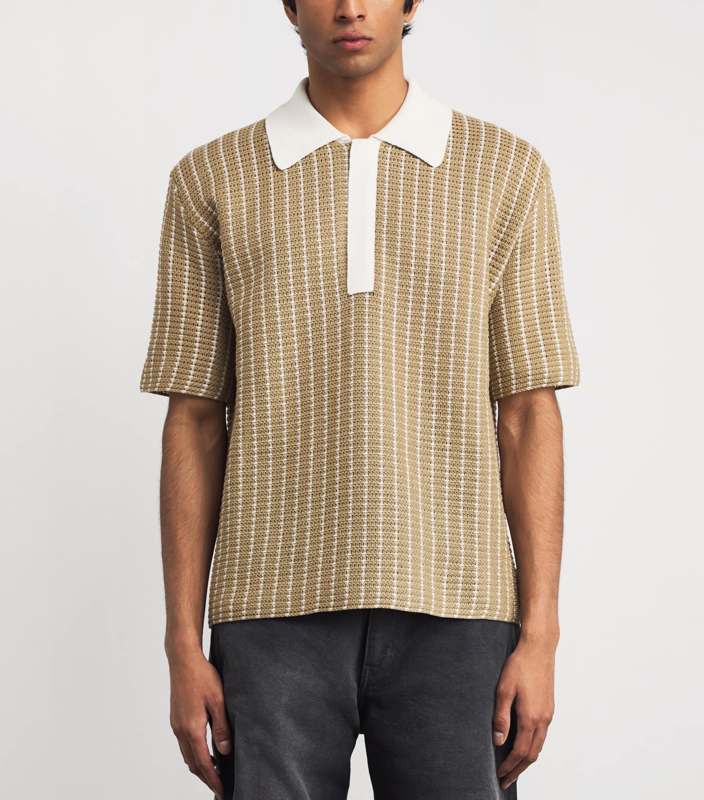 Knitted Polo Shirt 291 DEER Image 3