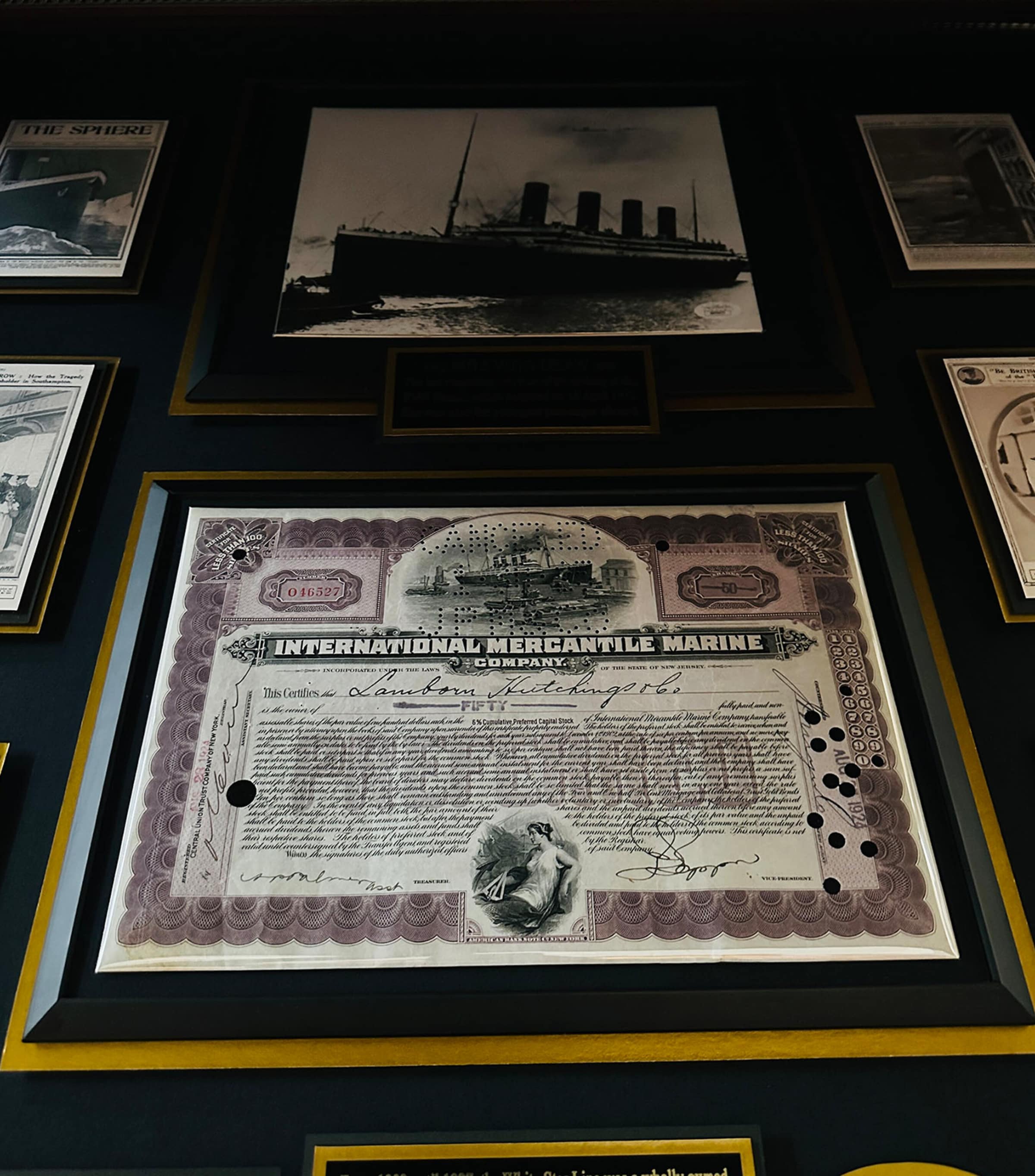 Titanic Last Survivor Autograph and Relic Display MULTI Image 3