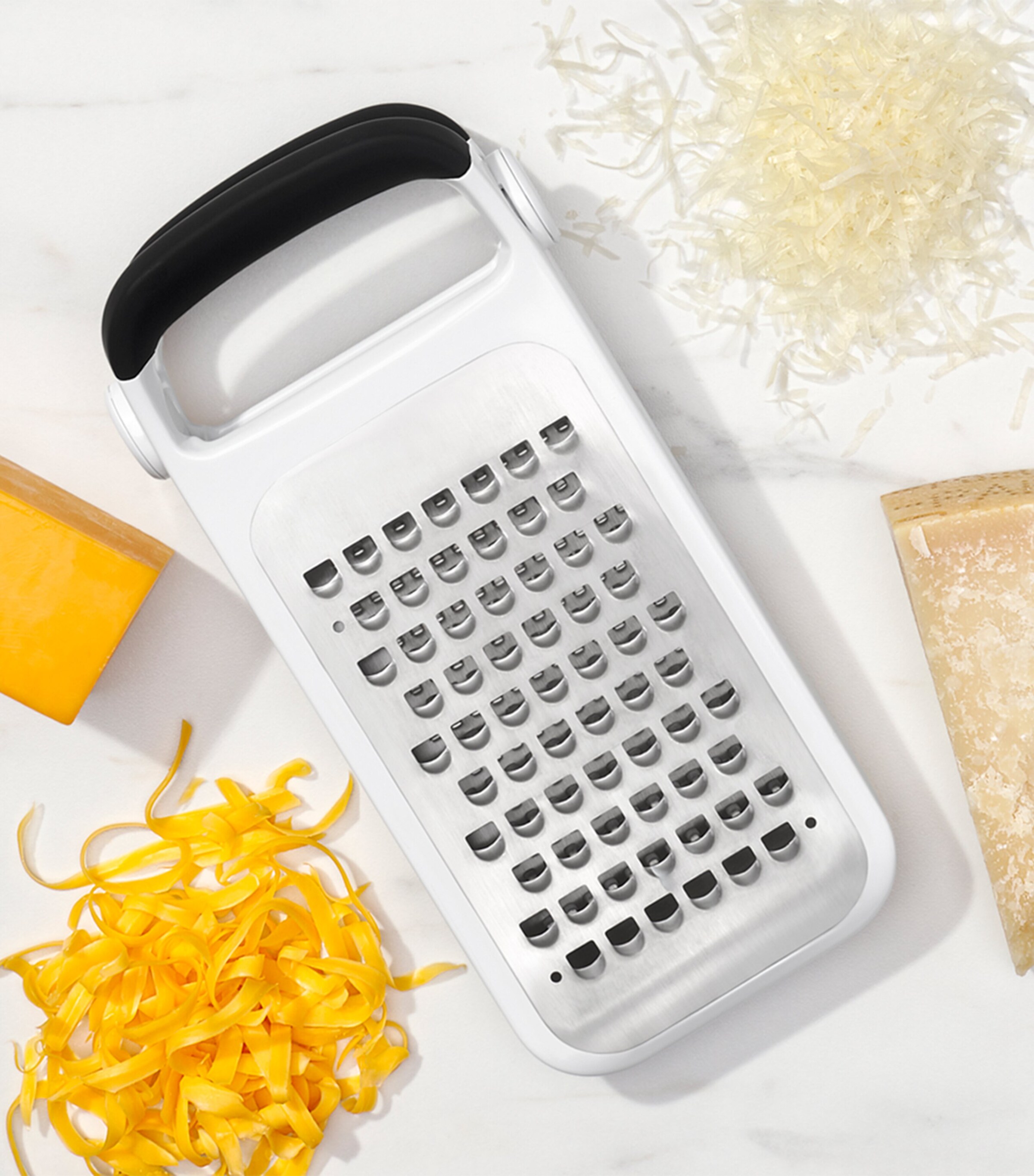 Good Grips Etched Two-Fold Grater WHITE/BLACK/SILVER Image 7