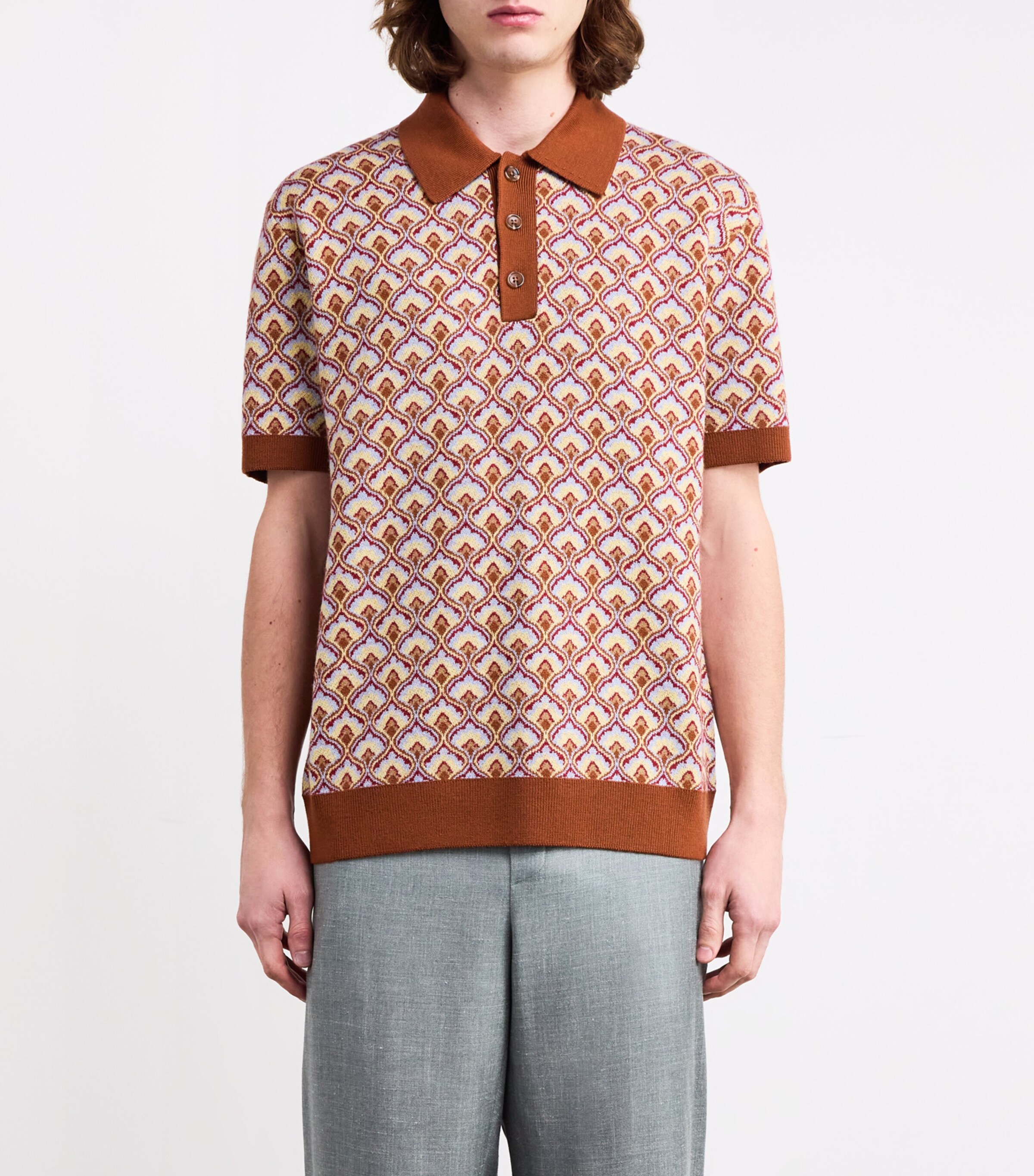 Wool Polo Shirt MULTICOLOUR Image 3