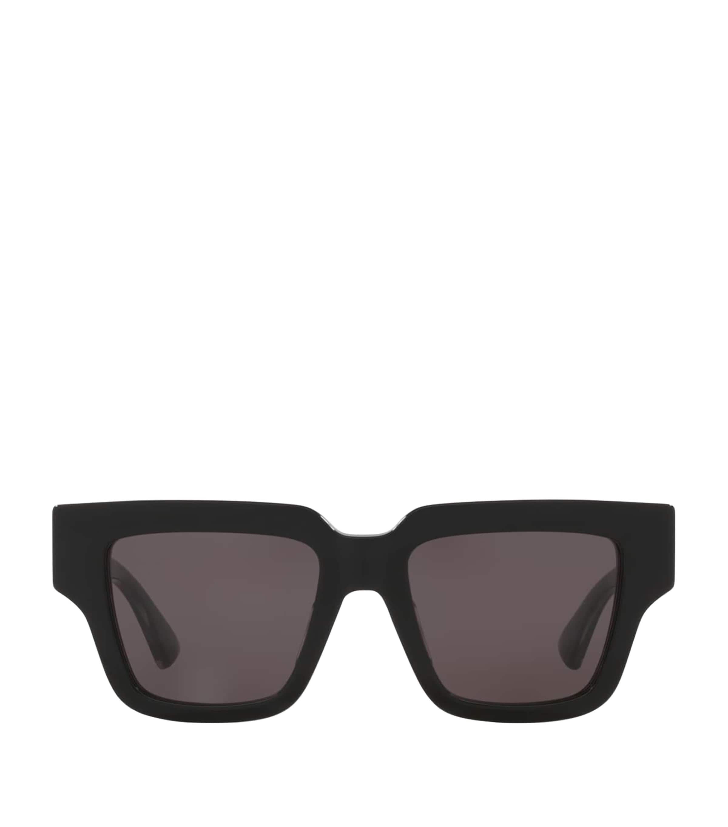 Bottega Veneta Womens Black Bv1276s Rectangular-frame Acetate Sunglasses In Black