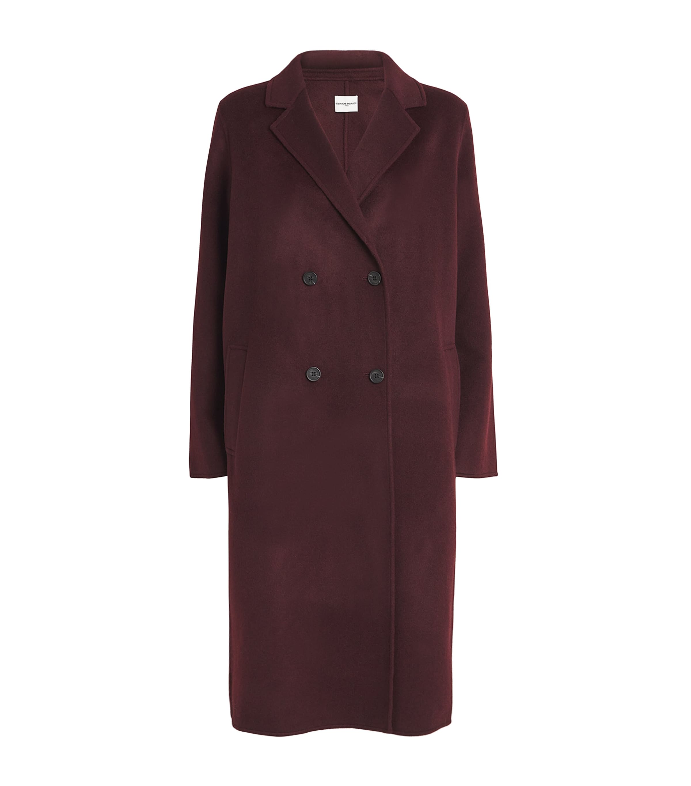 Claudie Pierlot Wool-blend Coat In Red