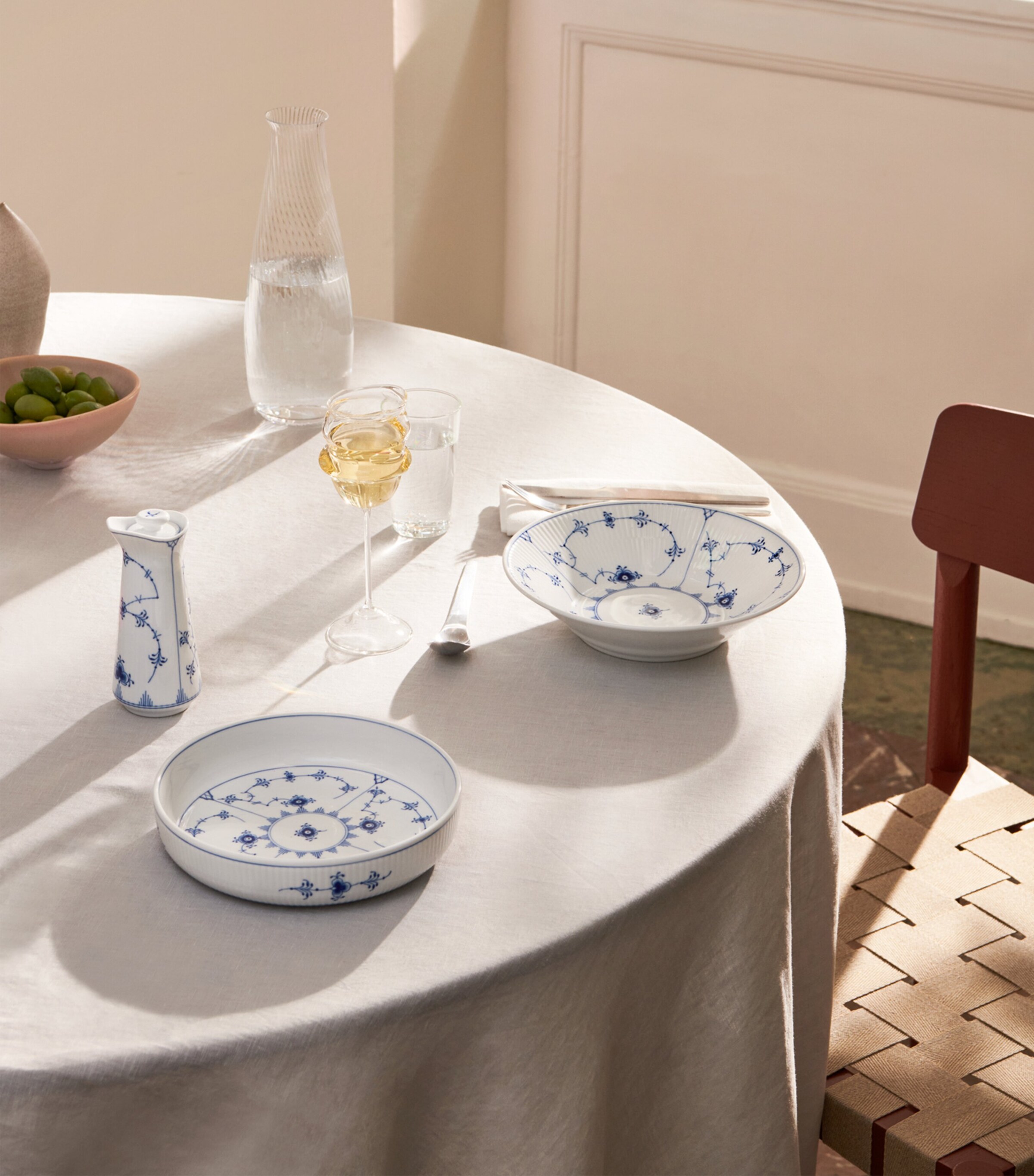 Blue Fluted Mega Bowl (21cm) BLUE Image 2