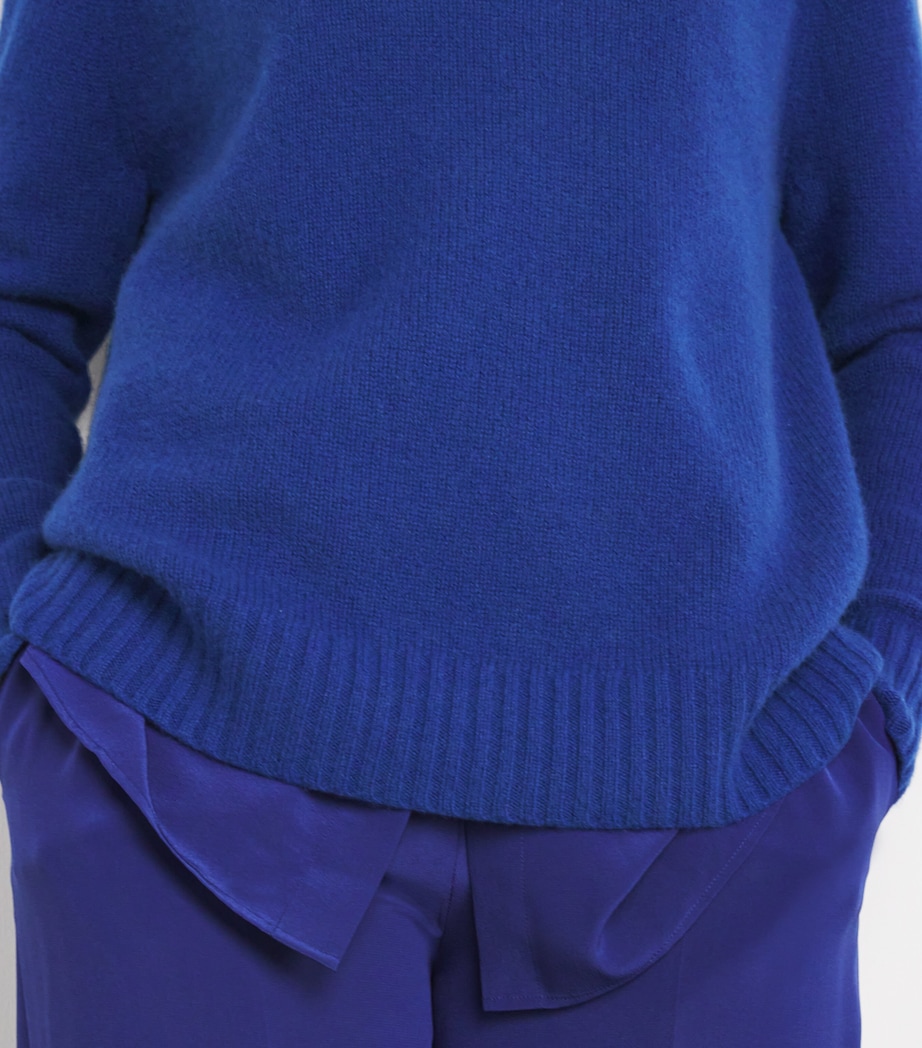 Open Cashmere Sweater COBALT Image 6