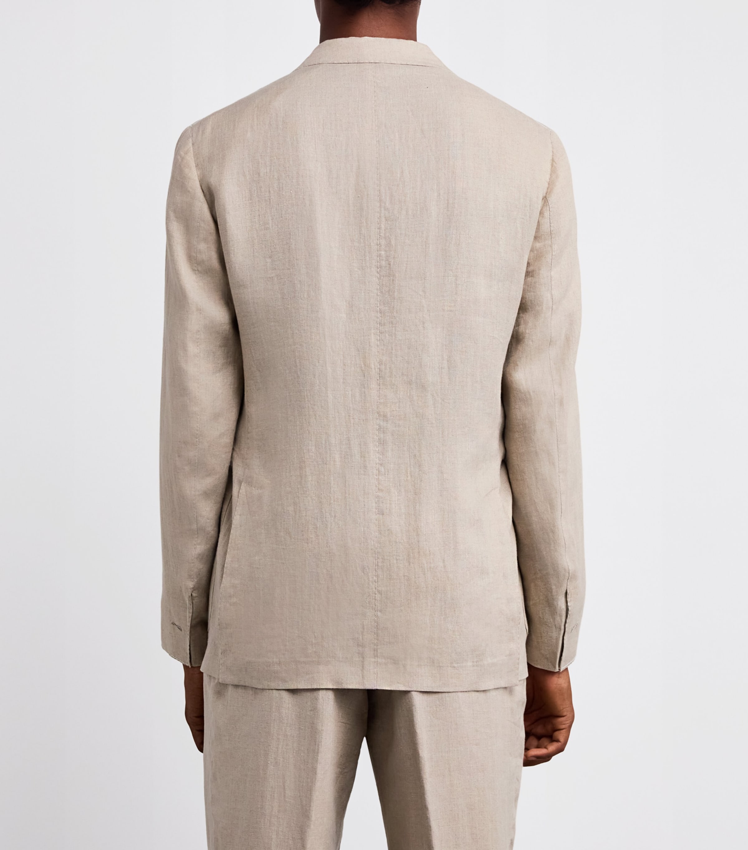 x Harrods Linen Blazer SABBIA Image 4