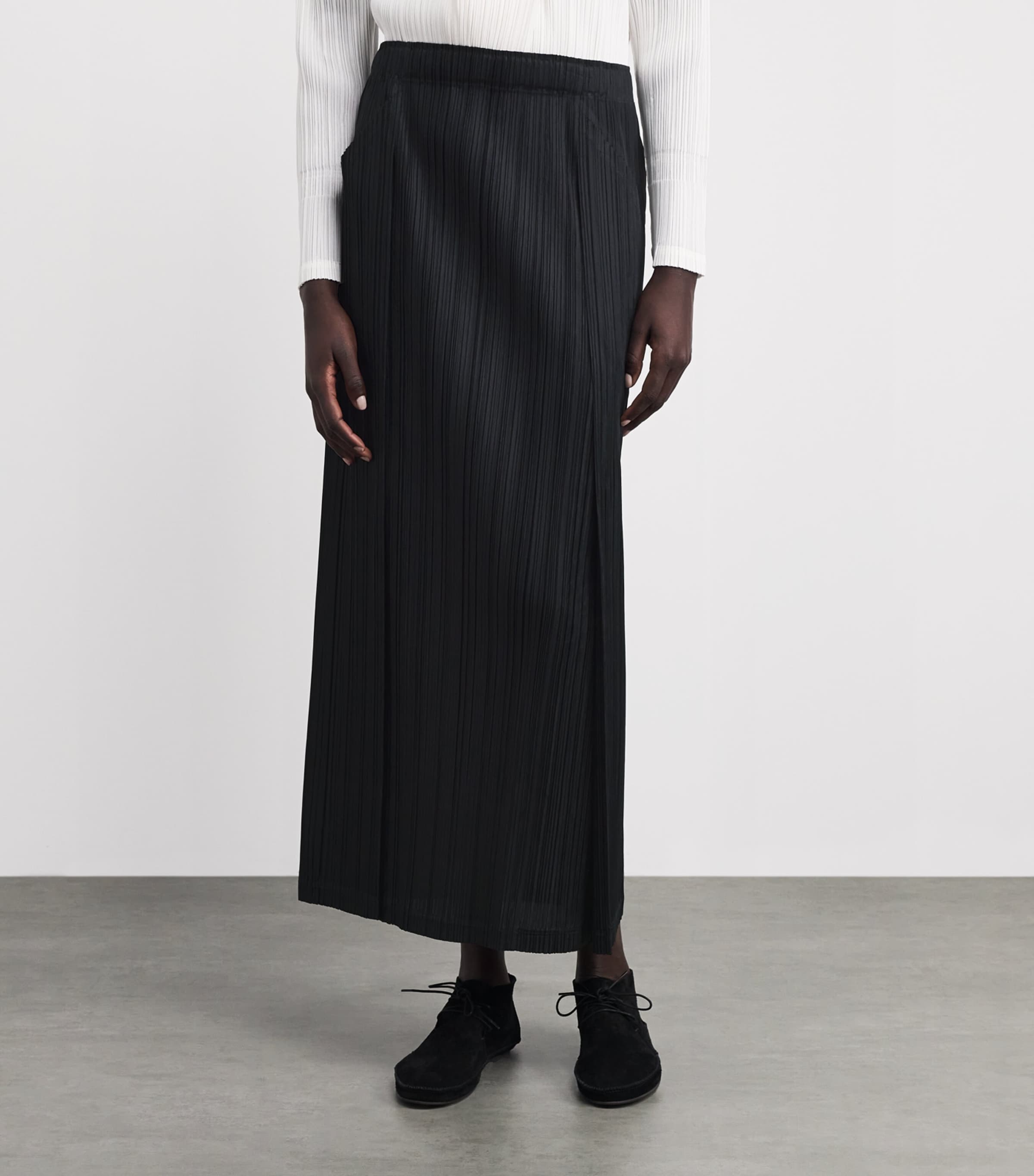 Pleats Please Issey Miyake Black Thicker Bottoms 1 Skirt | Harrods US