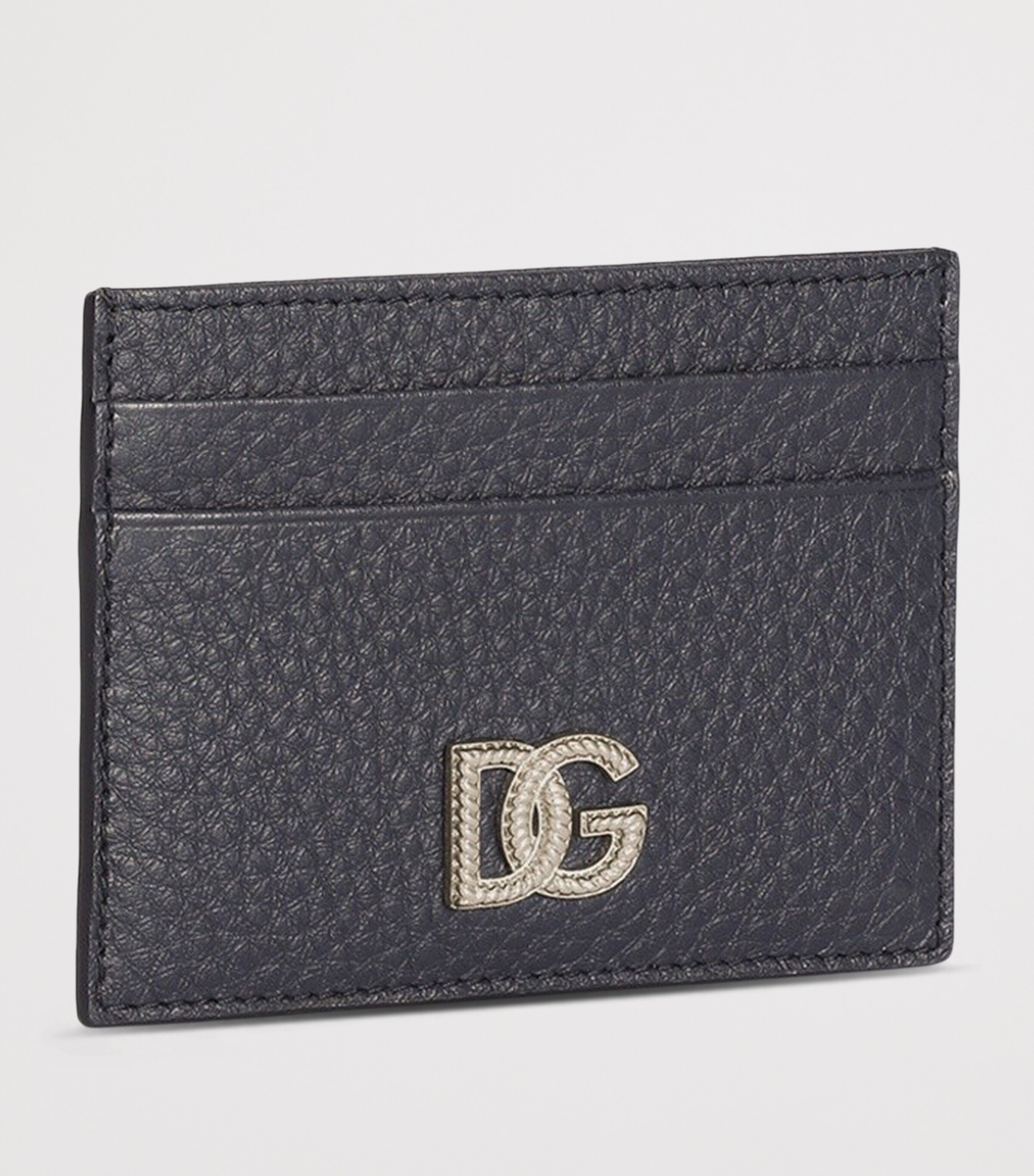 Dolce&Gabbana Leather DG Millennials Card Holder Blue Image 2