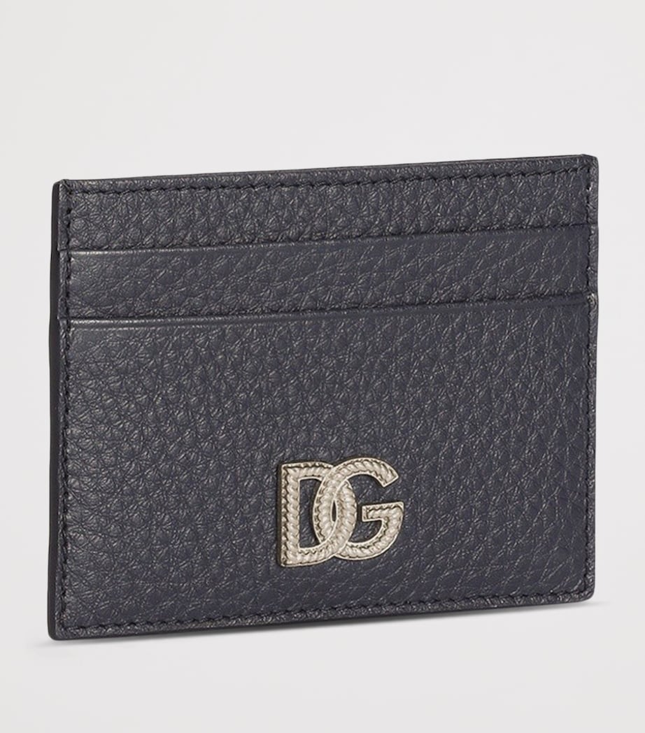 Dolce&Gabbana Leather DG Millennials Card Holder Blue Image 2