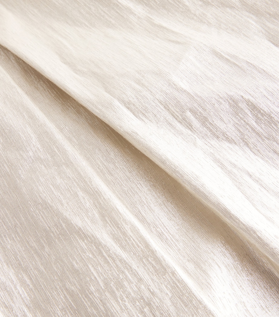 Honesty Opens Midi Skirt SILVER LINEN Image 5