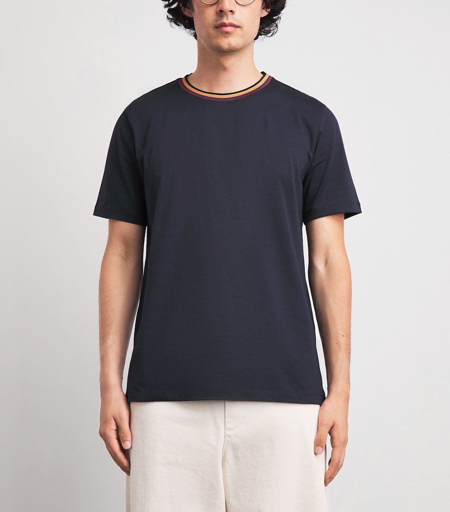 Paul Smith Mens Cotton Artistic Trim T-Shirt Image 4