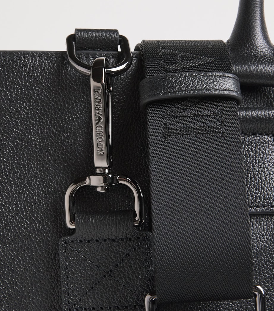 Emporio Armani Leather Logo Briefcase Image 5