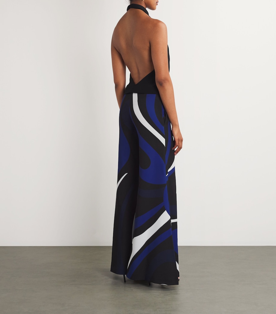 Halterneck Marmo Jumpsuit 999 NERO Image 3