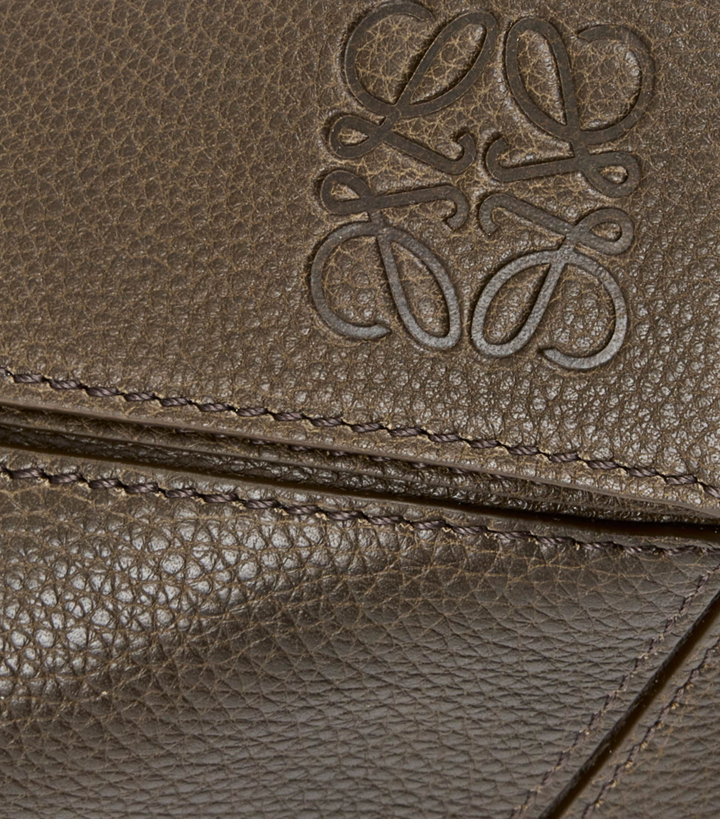 Large Leather Puzzle Edge Top-Handle Bag TUNDRA Image 7