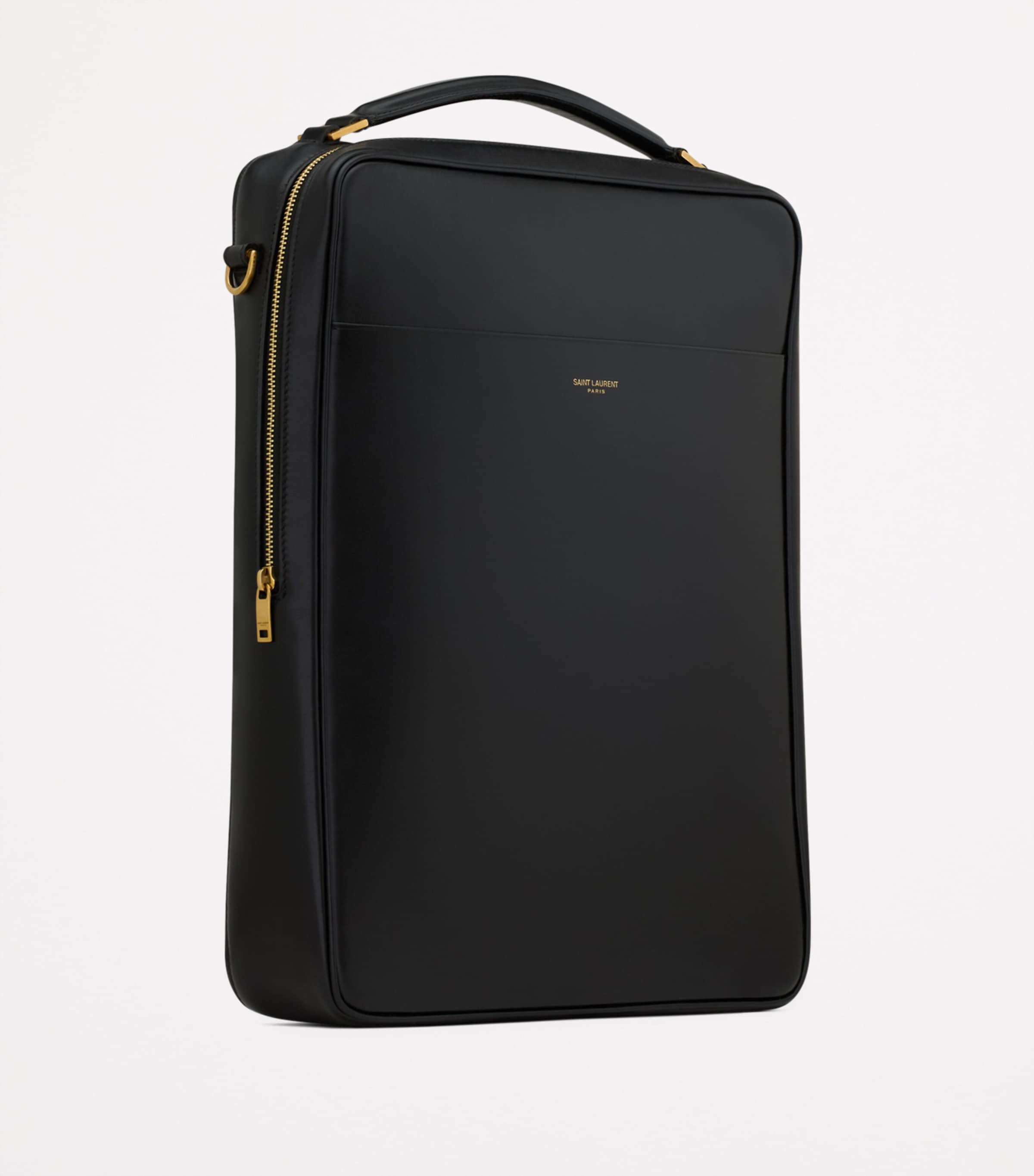 Saint Laurent Black Leather Paris Cross-Body Bag | Harrods US