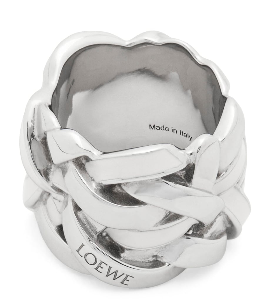 Sterling Silver and Enamel Nest Ring SILVER/WHITE Image 1