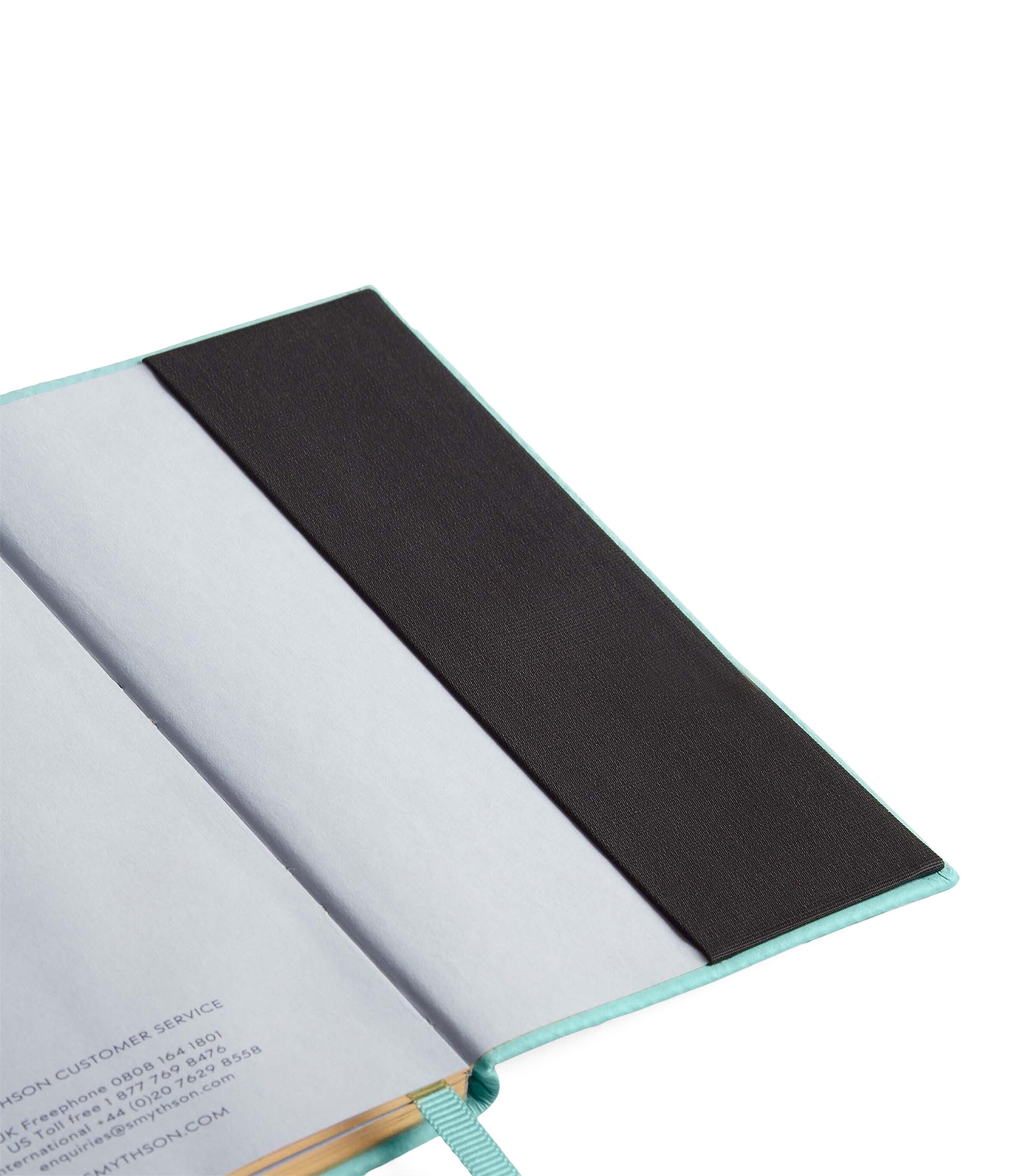 Smythson Panama Leather Weekly Diary 2025 Bright Aqua Image 4