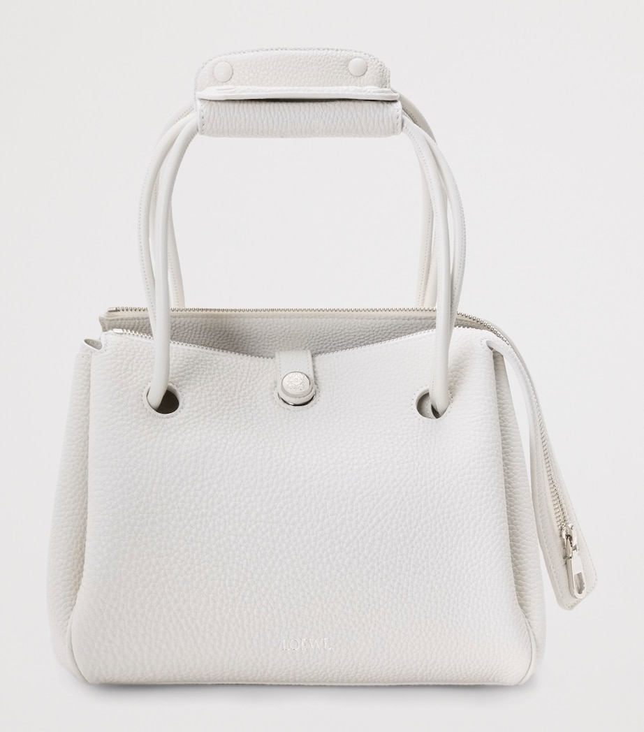 Small Calfskin Madrid Shoulder Bag SOFT WHITE Image 6