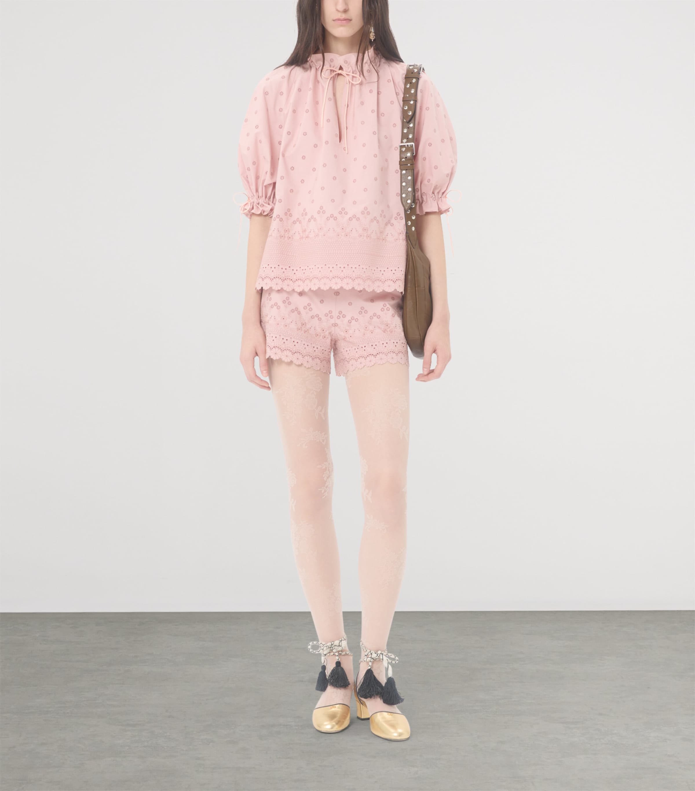 Valentino Womens Cotton Ruffled Blouse Image 5