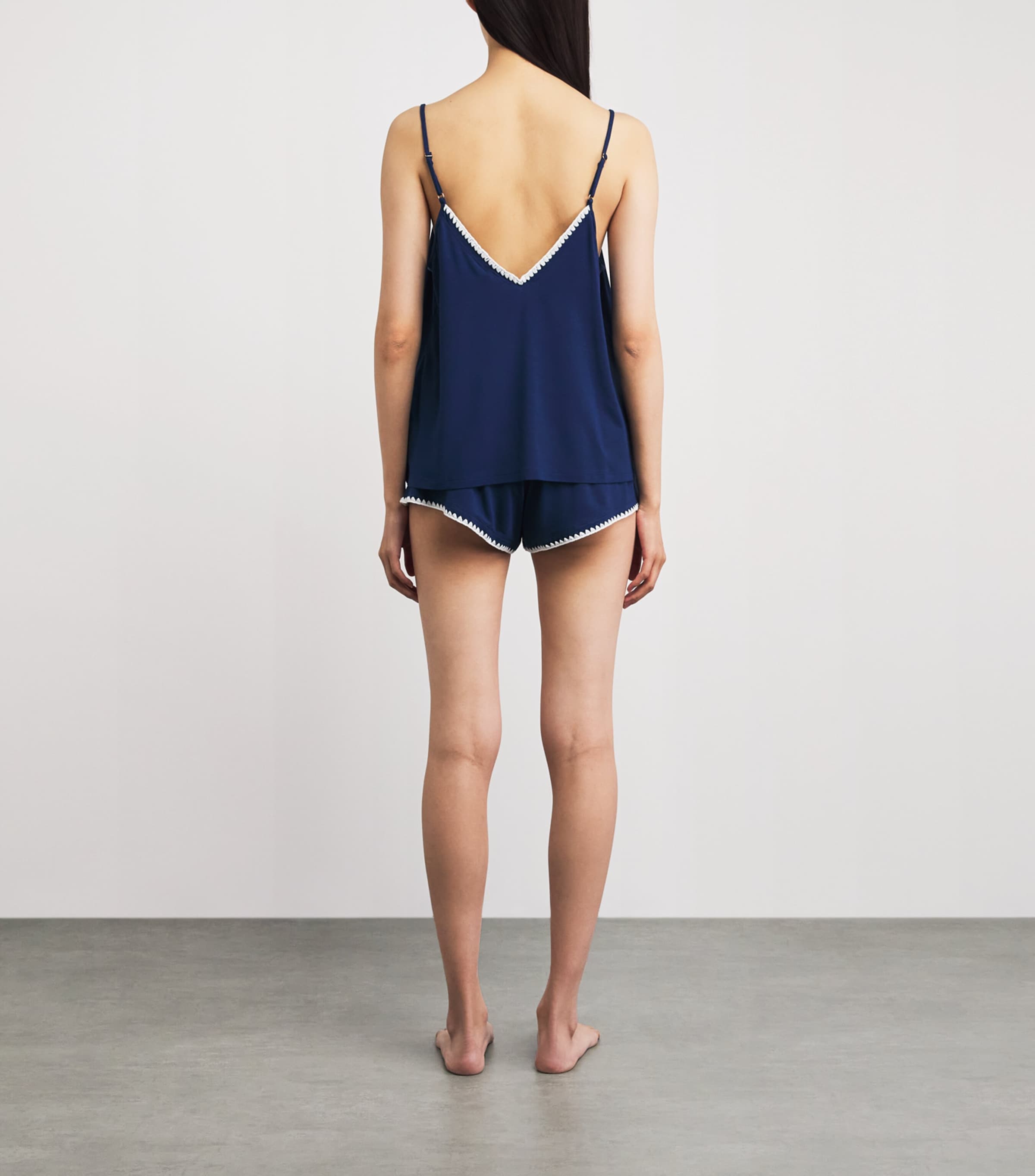 Eberjey Womens Frida Pyjama Set Navy/ivory Image 4