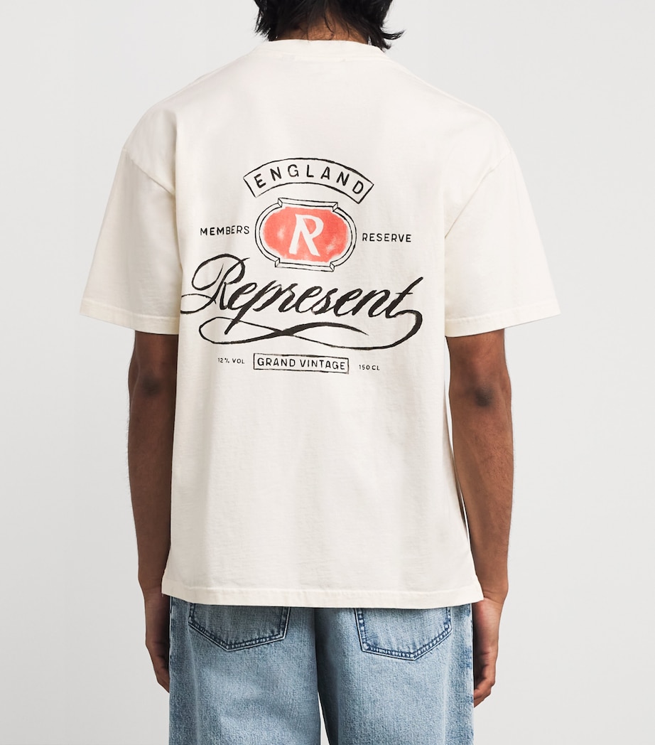 Cotton Vintage Graphic T-Shirt AGED WHITE Image 4