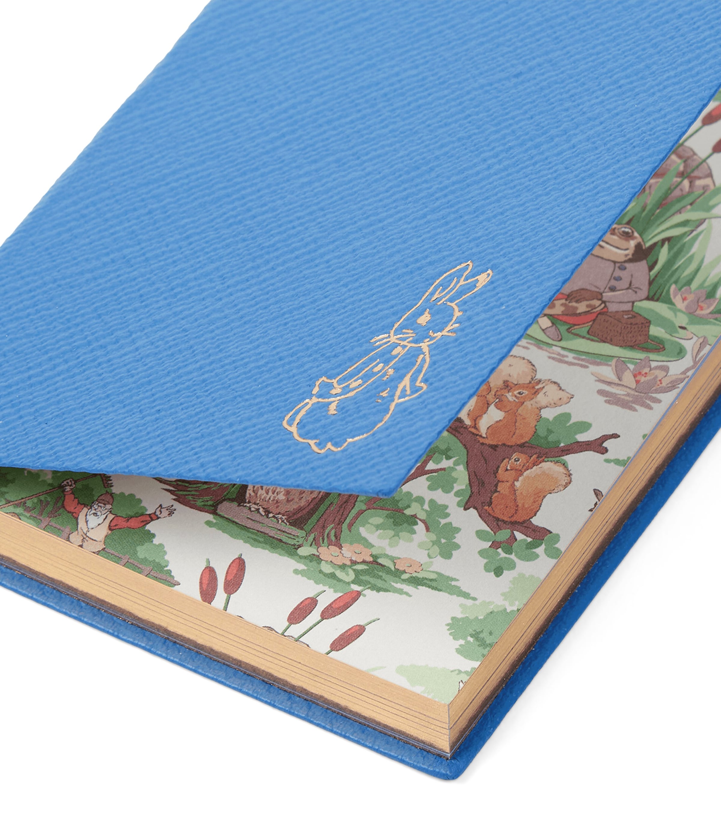 Smythson x Peter Rabbit Panama Leather Notebook Nile Blue Image 6