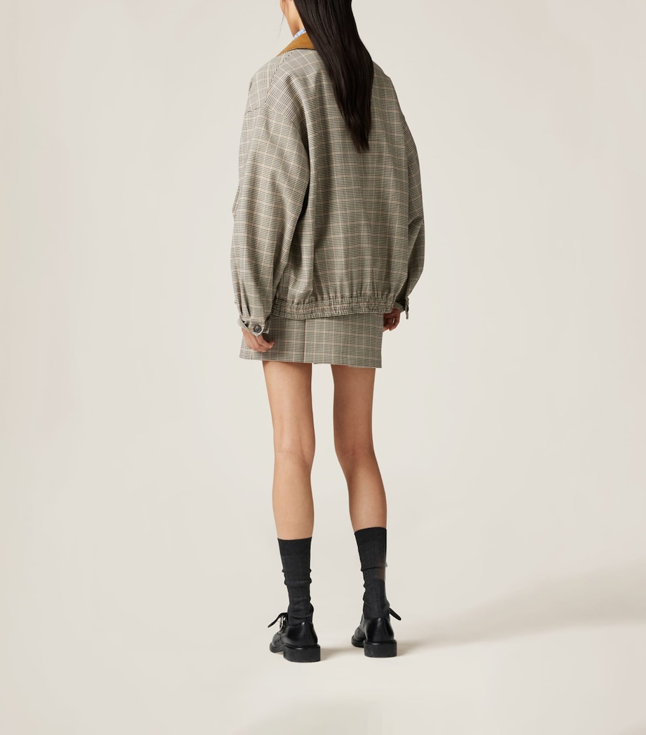 Fleece Wool-Blend Blouson Jacket F0324 Image 3