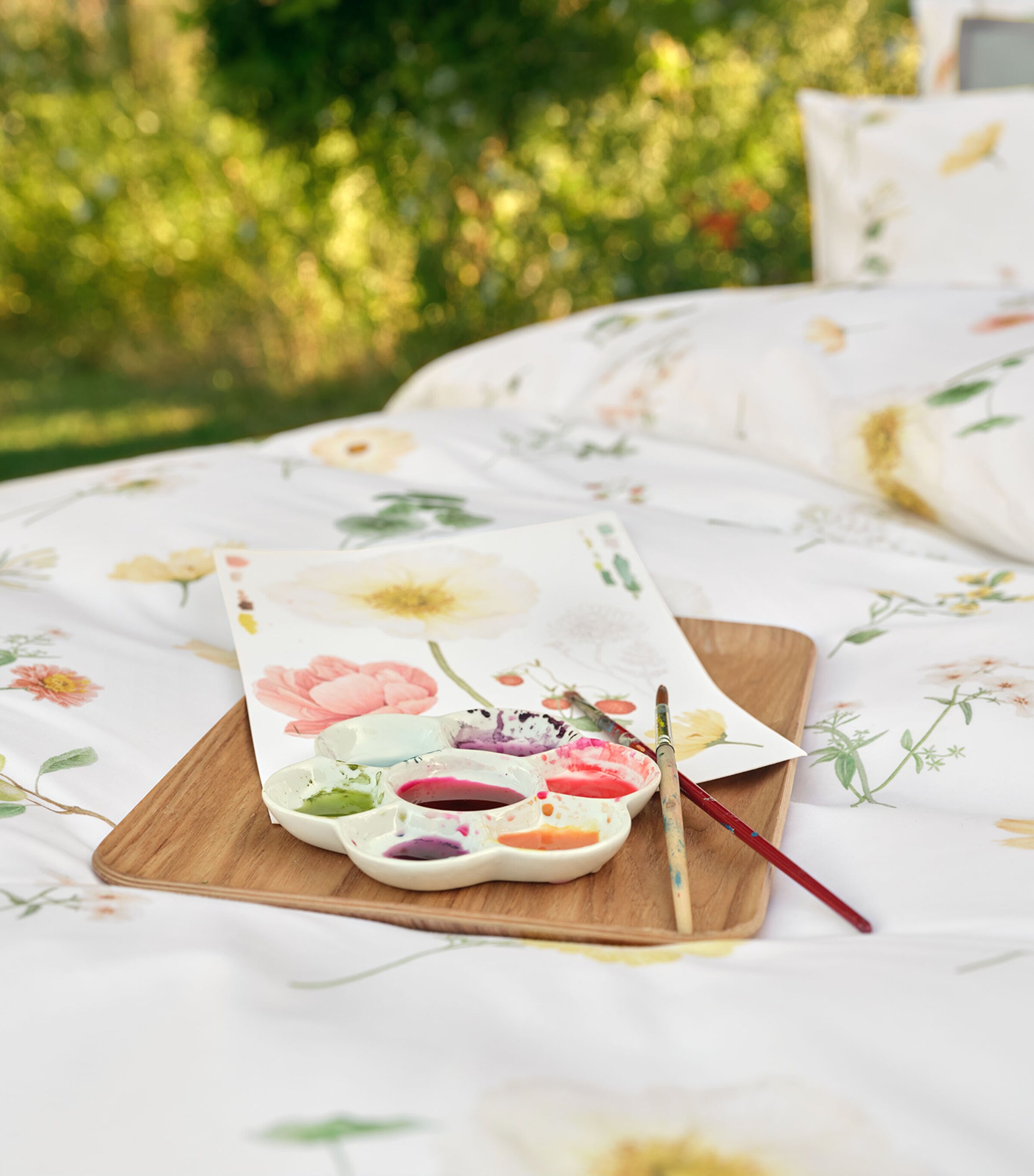 Schlossberg Cotton Sateen Zinnia King Duvet Cover (220cm x 230cm) Blanc Image 3