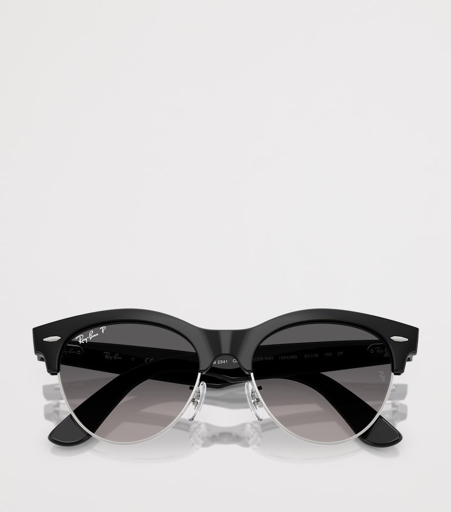 Ray-Ban RB2341 Clubmaster Way Square Sunglasses Black Image 5