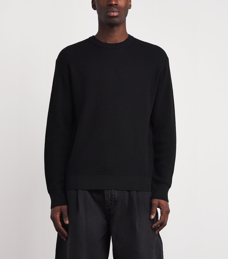 x Aaron Levine Merino-Cashmere Portland Sweater BLACK Image 3
