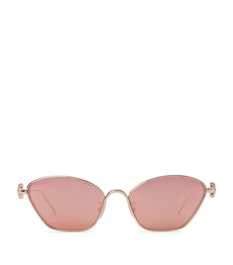 LOEWE Anagram Hexagonal Sunglasses Rose Gold Image 1