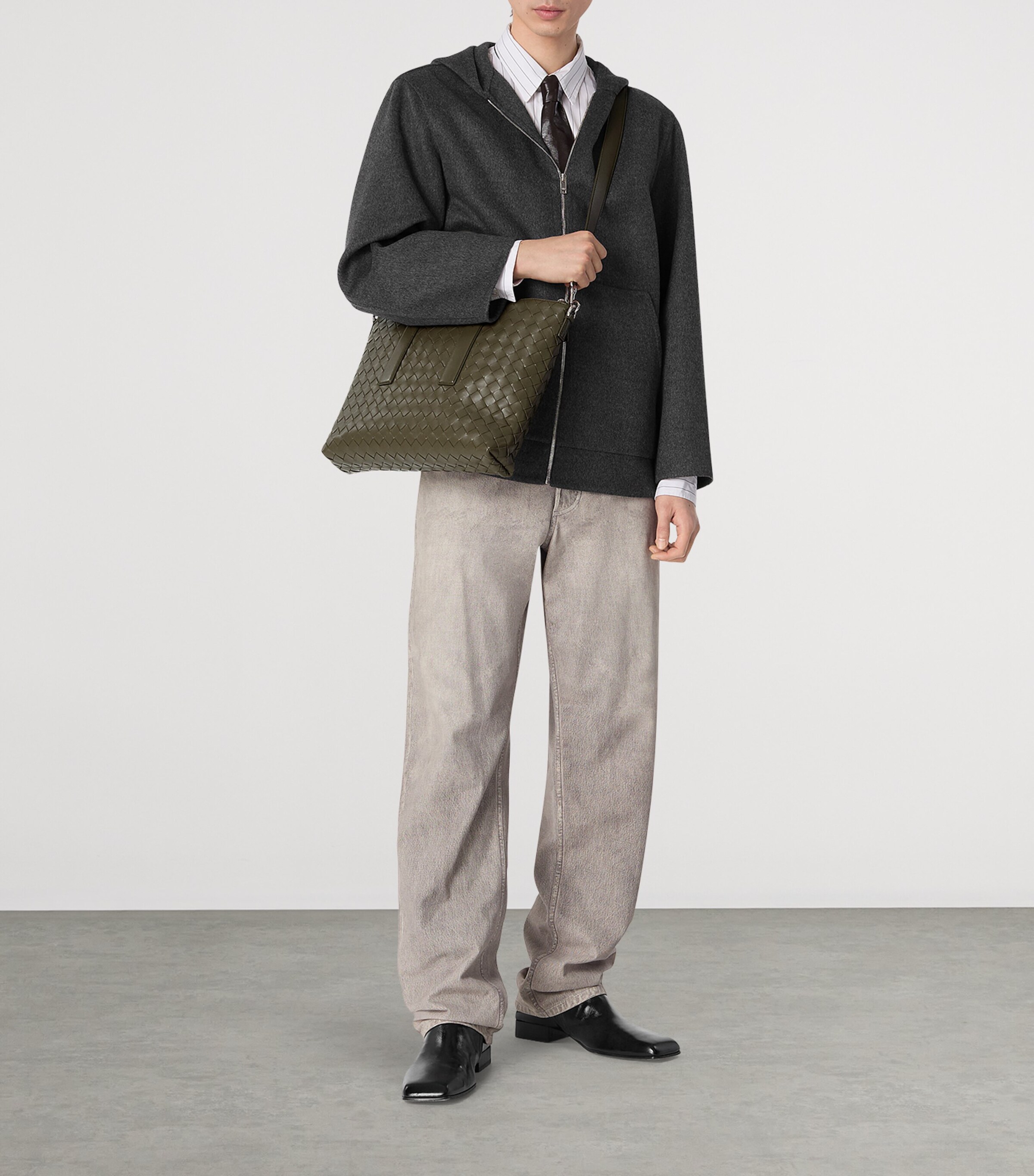 Bottega Veneta Intrecciato Leather Briefcase Image 4