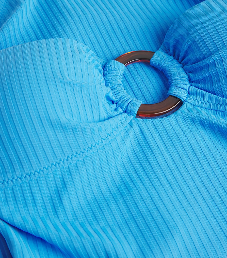 Bandeau One-Piece Swimsuit OCEAN RIBBED1282 Image 4