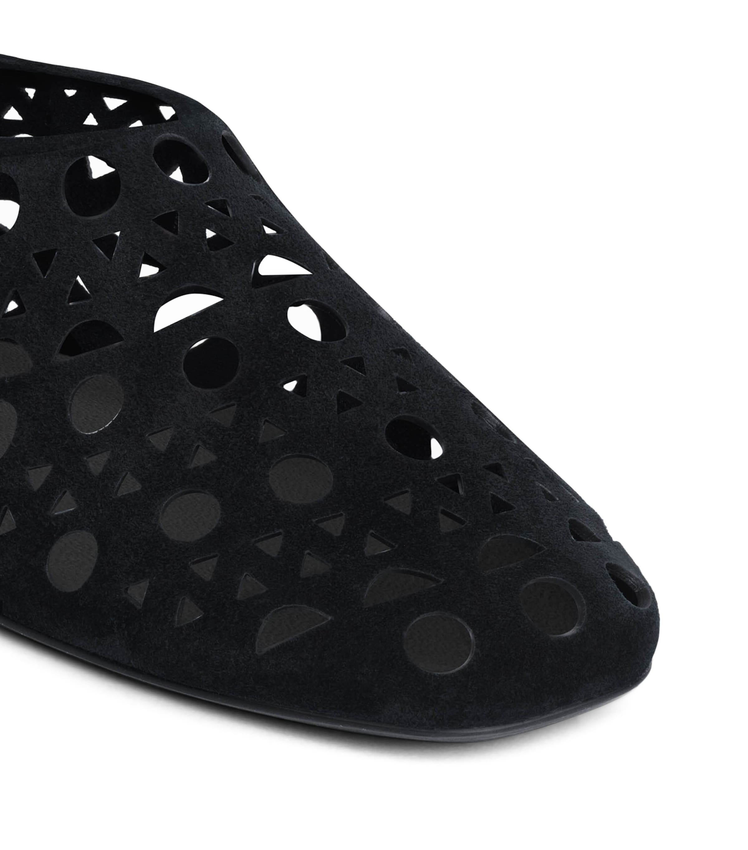 Alaïa Suede Vienne Ballet Flats Black Image 4