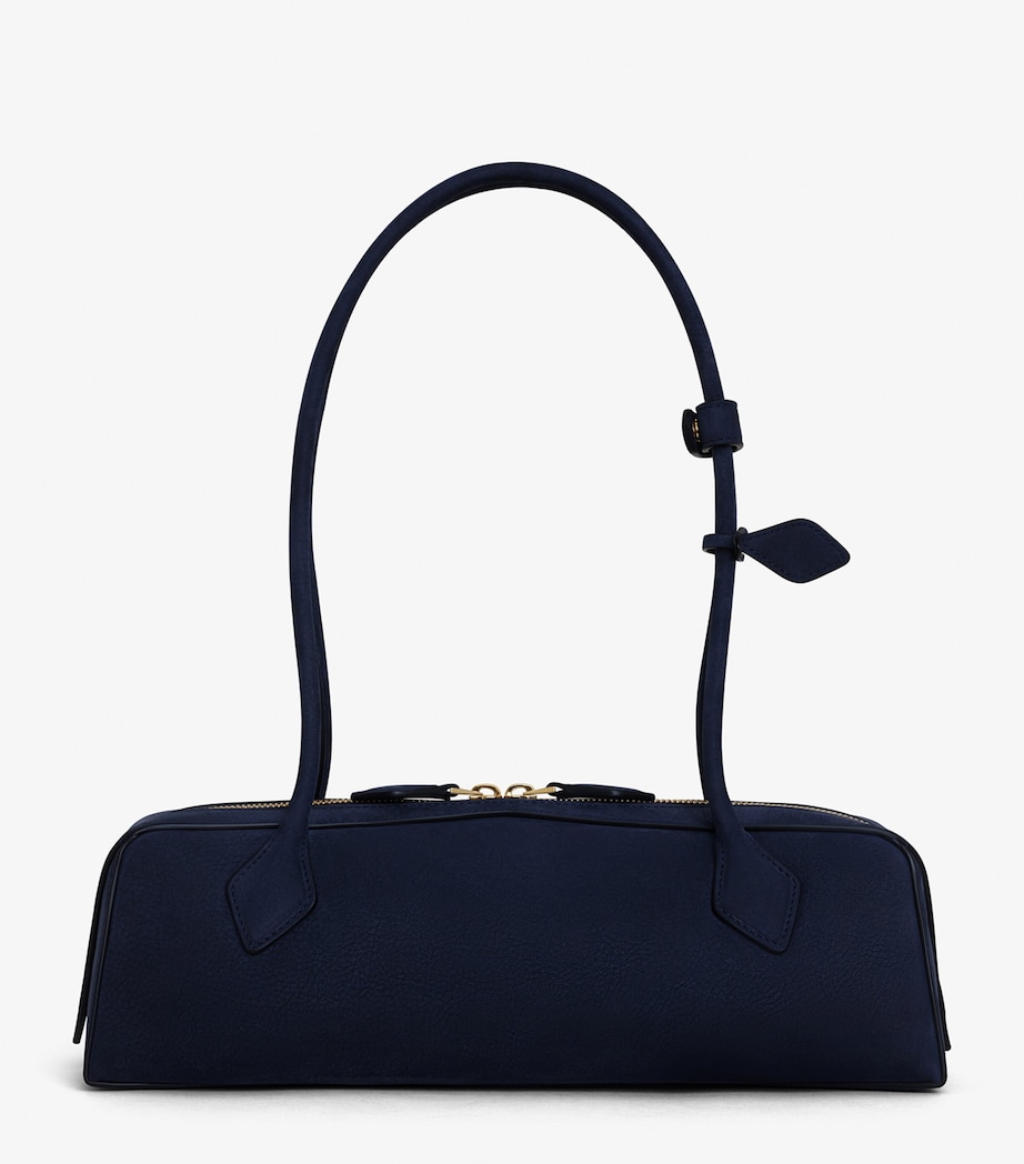 Medium Nubuck Le Teckel Shoulder Bag BLEU FONCE Image 2